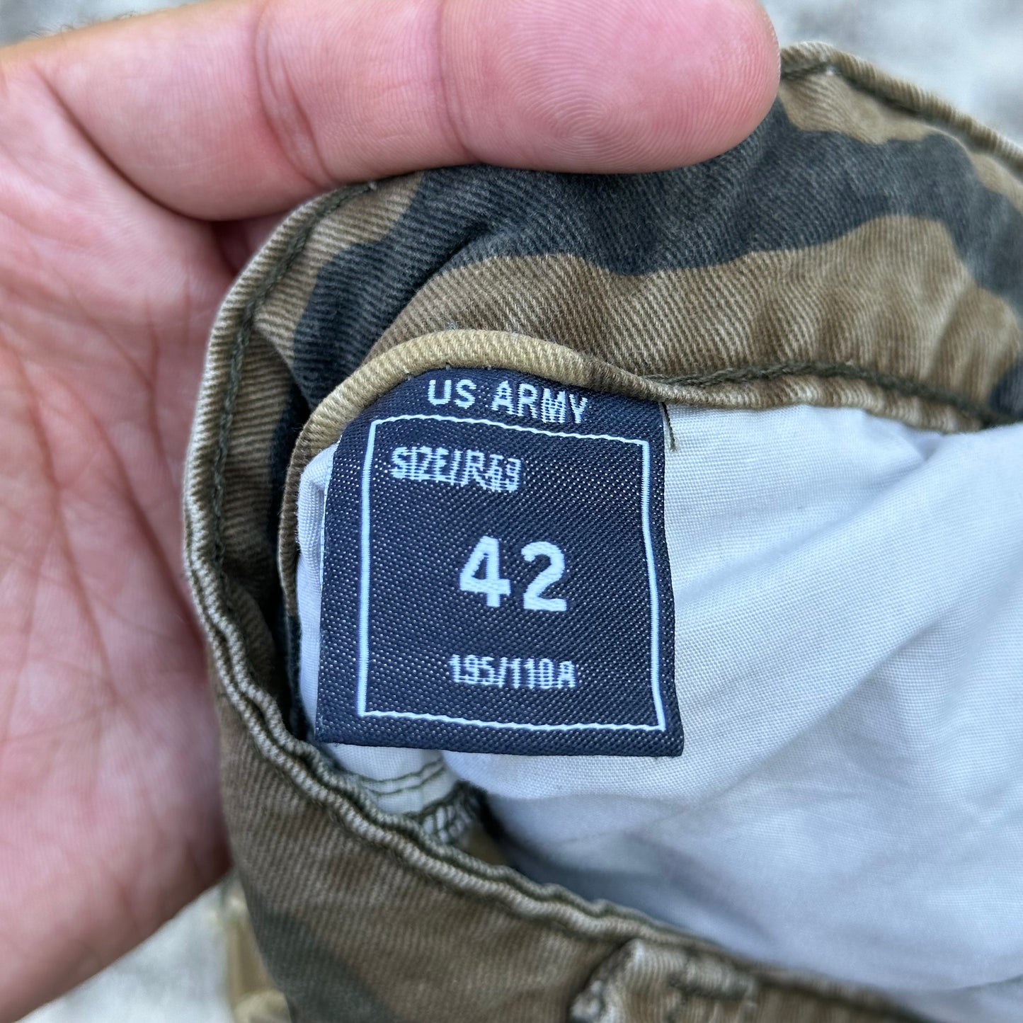 Mustway Military 9 Pocket Camo Cargo Pants Size 42