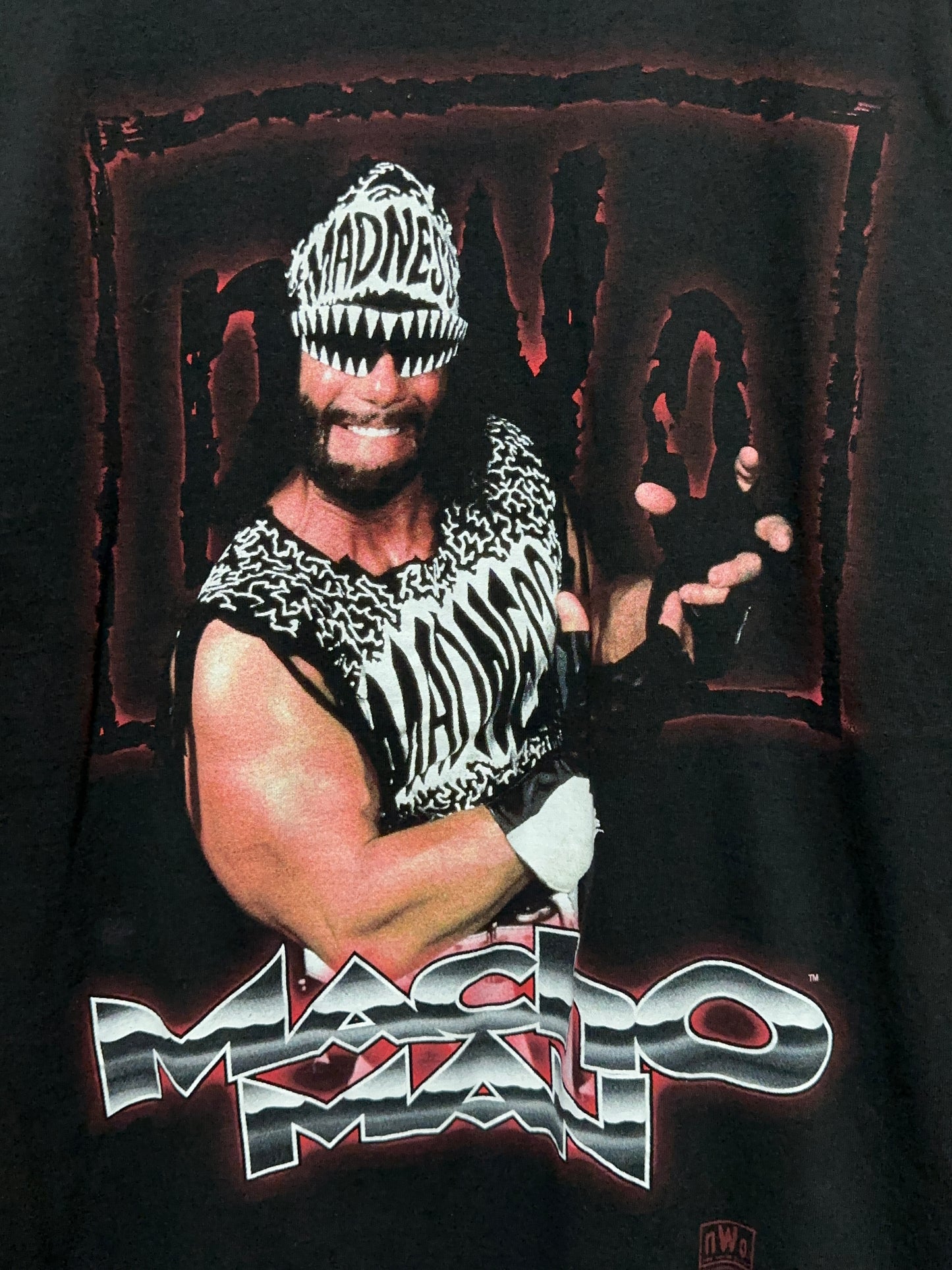 Vintage 90s WCW NWO Macho Man Wrestling Tee Medium