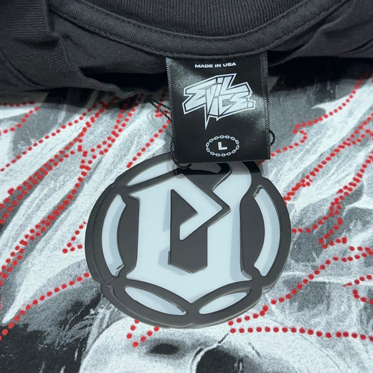 Evil Vice Arena Flame Graphic Tee Large
