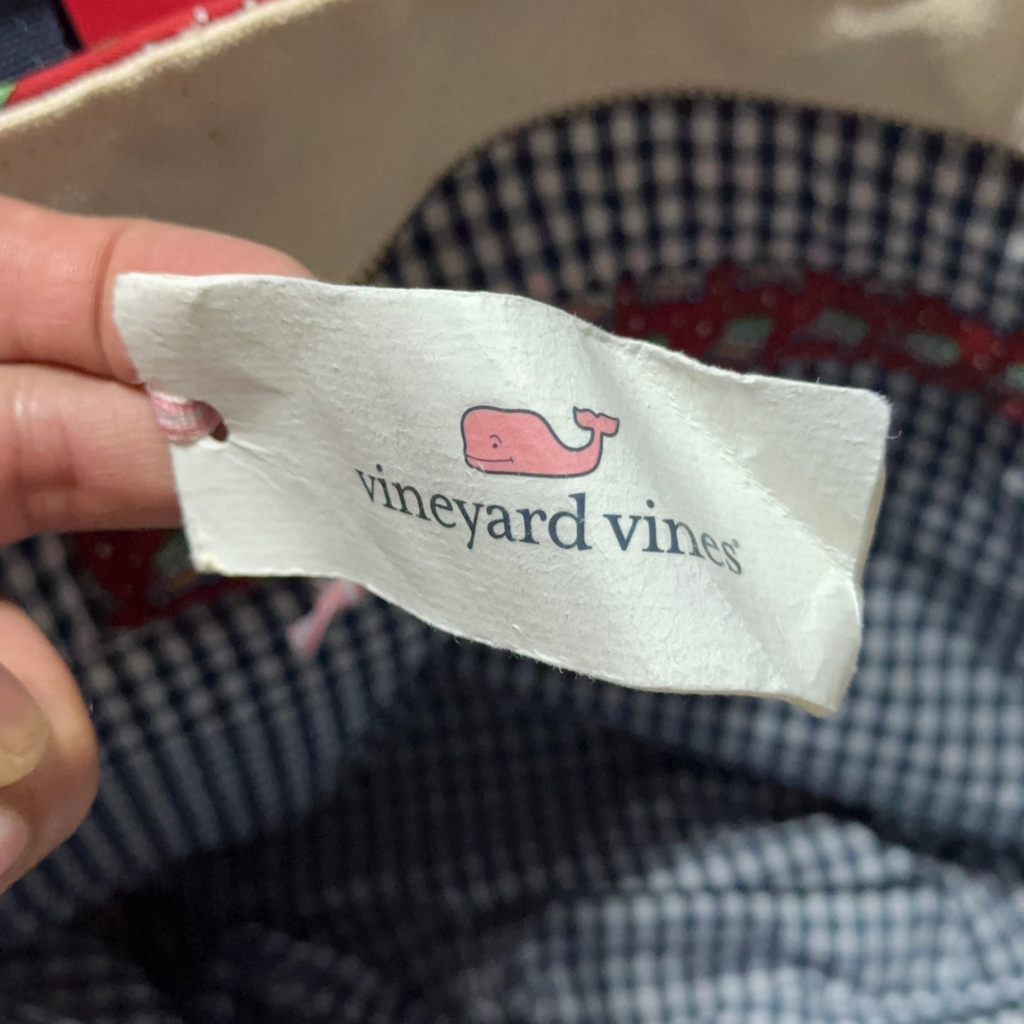 Vineyard Vines Martha's Vineyard Zippered Canvas Tote Bag New With Tags