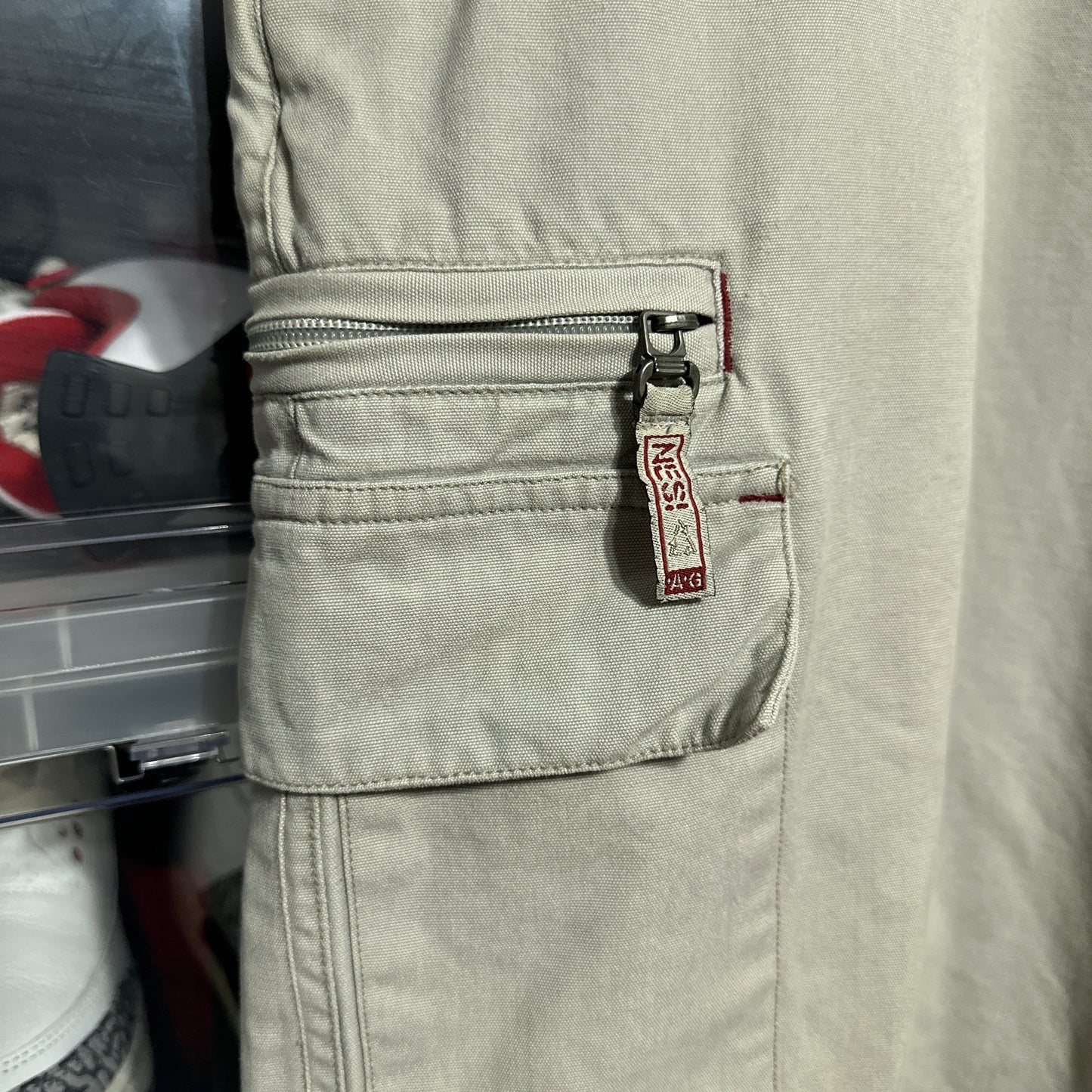Y2K Nesi AG Skater Cargo Parachute Baggy Pants Size 34