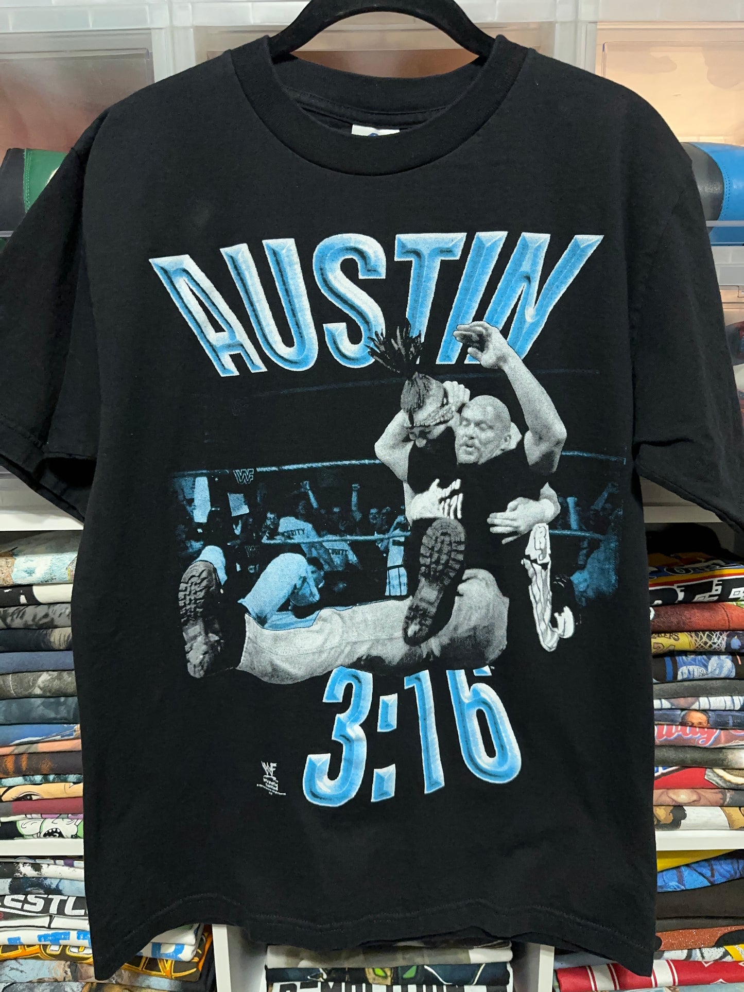 Vintage WWF Stone Cold Steve Austin 3:16 Stunner Wrestling Tee Medium