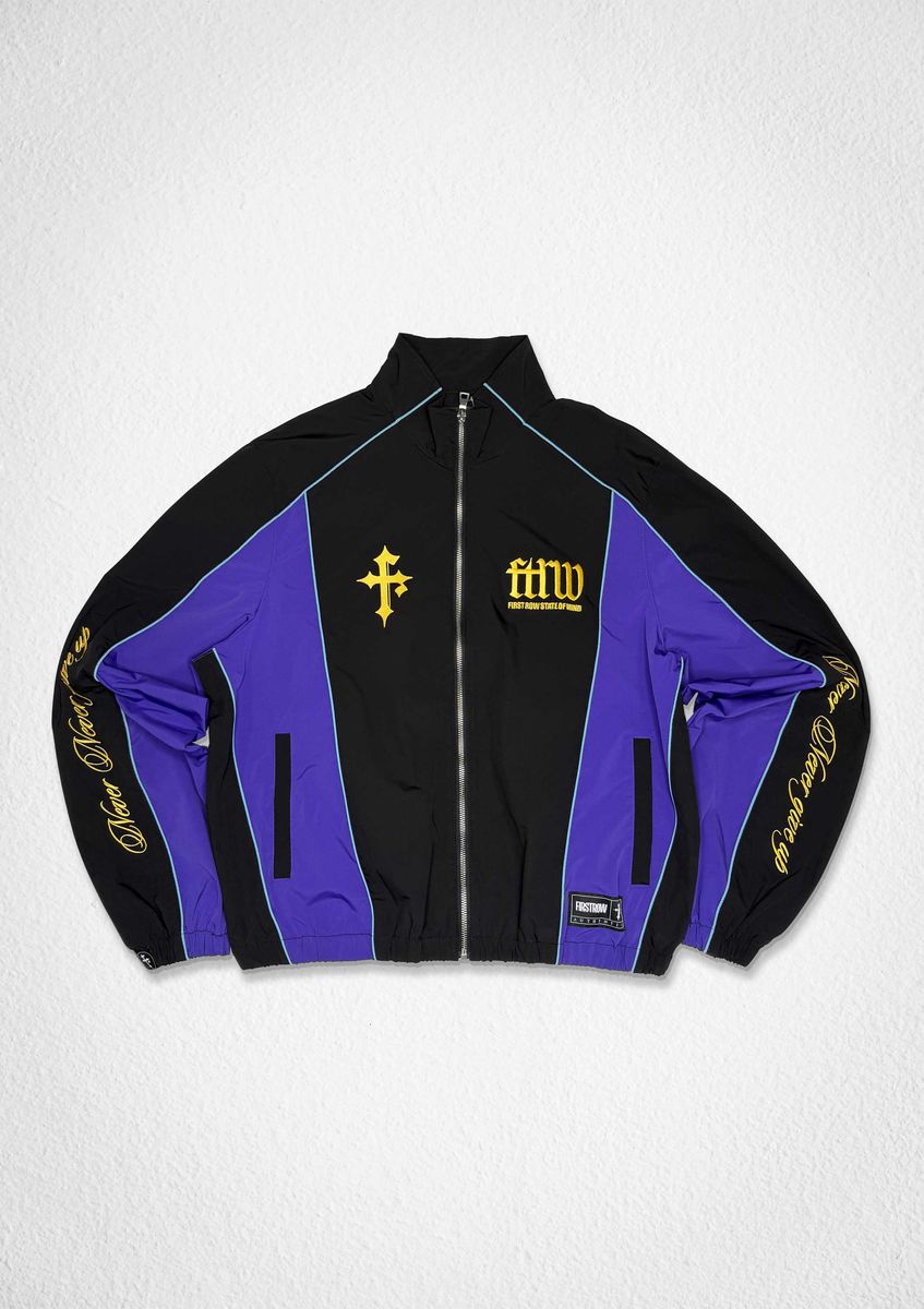 FIRST ROW CLUB TRACK JACKET BLACK
