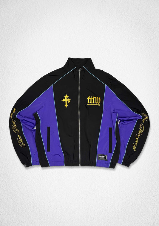 FIRST ROW CLUB TRACK JACKET BLACK