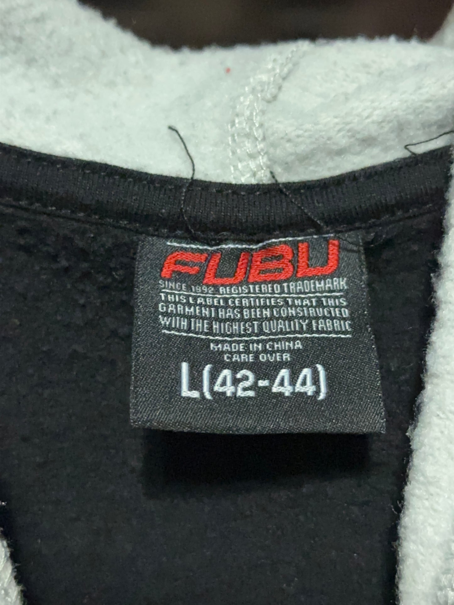 FUBU Spellout Retro Pullover Hoodie Large