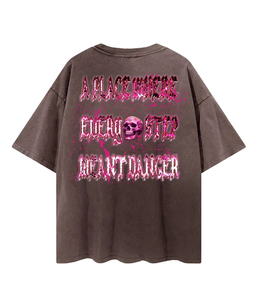 LOWKUT MADE IN HELL CRYSTAL RHINESTONE TEE