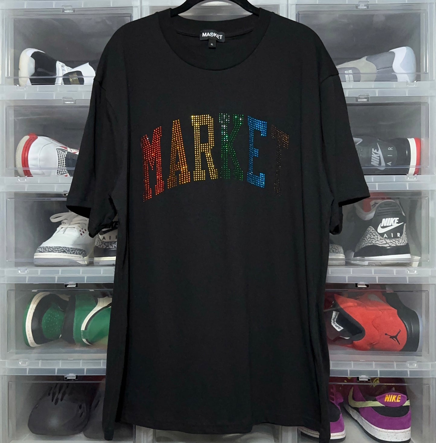 Chinatown Market Rhinestone Spellout Tee XL