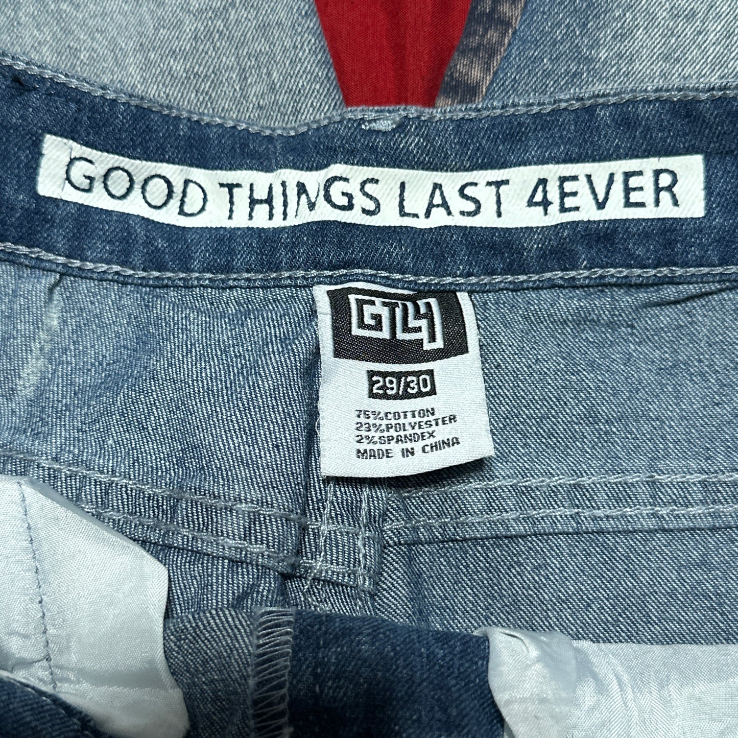 Good Things Last Forever Stacked And Flared Denim Jeans Blue