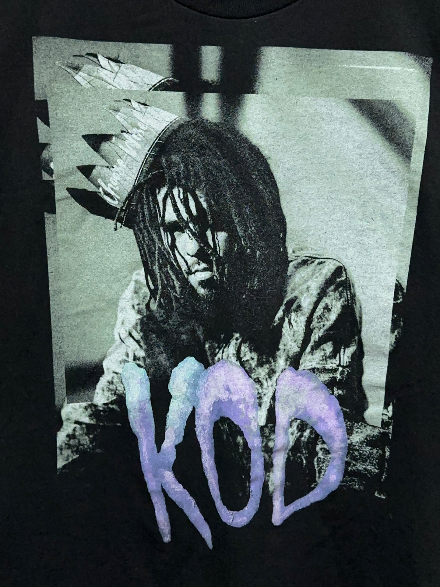 J Cole Dreamville KOD Tour Official Merch Photo Graphic Tee Large