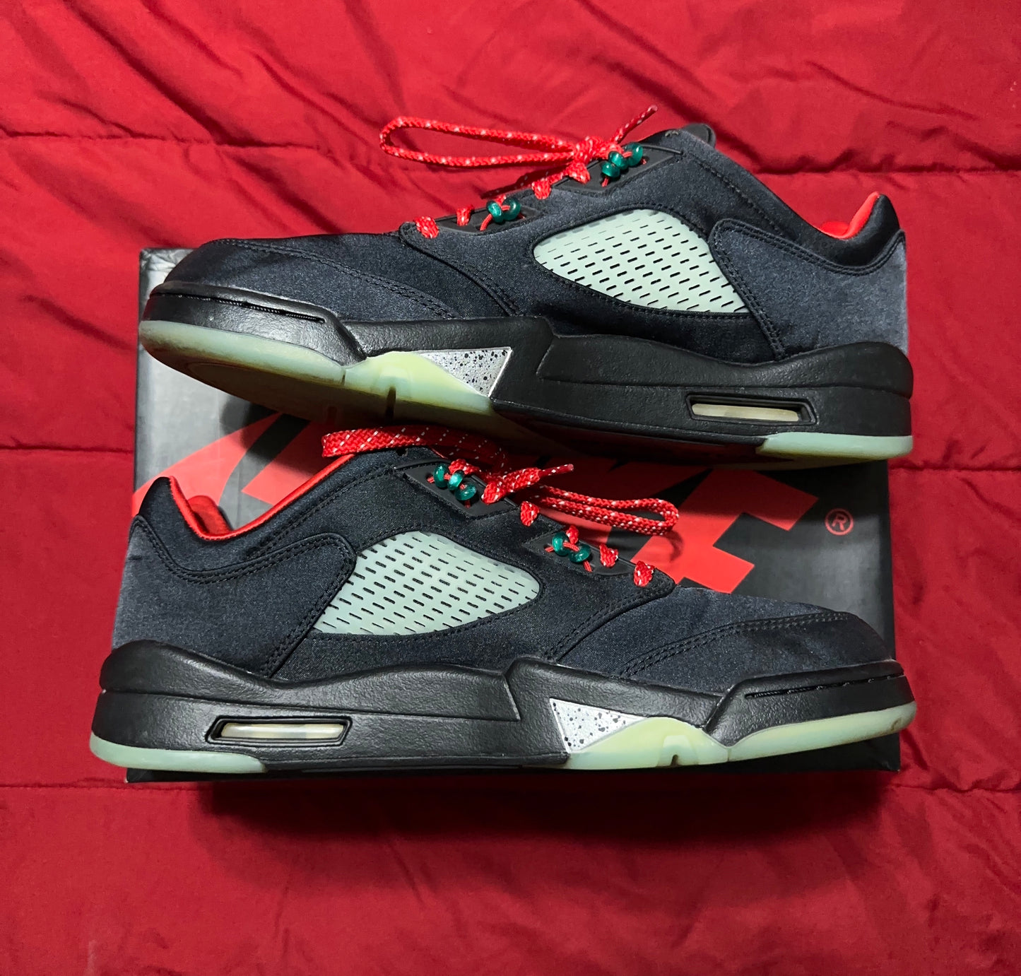 Clot x Nike Air Jordan 5 Retro Low Jade Size 11