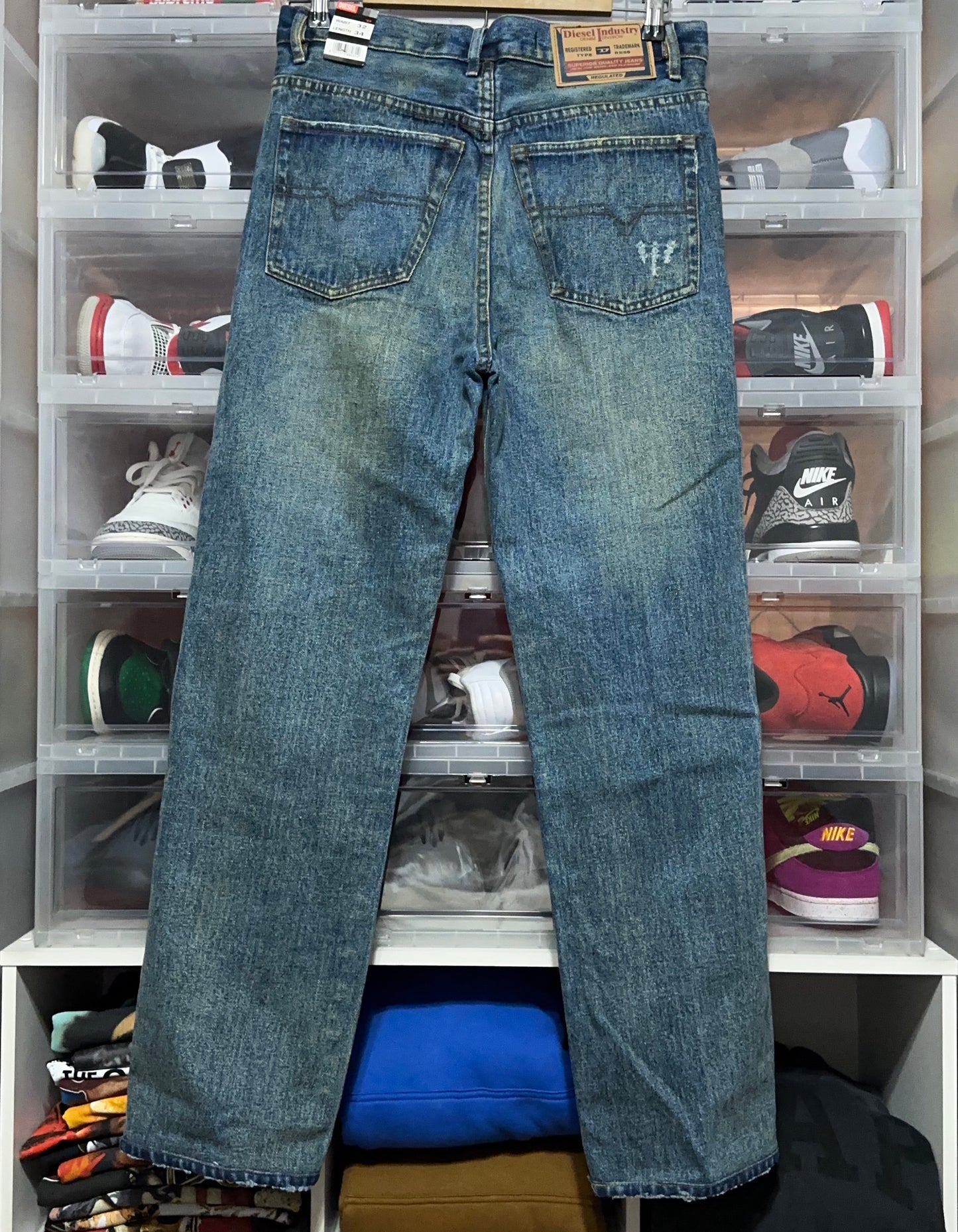 Vintage Diesel Kratt Distressed Denim Jeans 32x34
