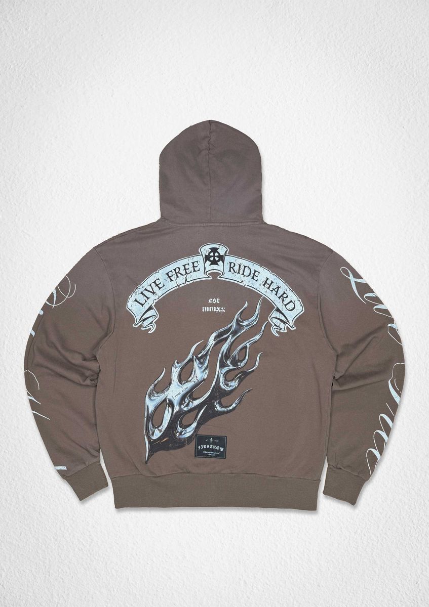 FIRST ROW LIVE FREE RIDE HARD HOODIE