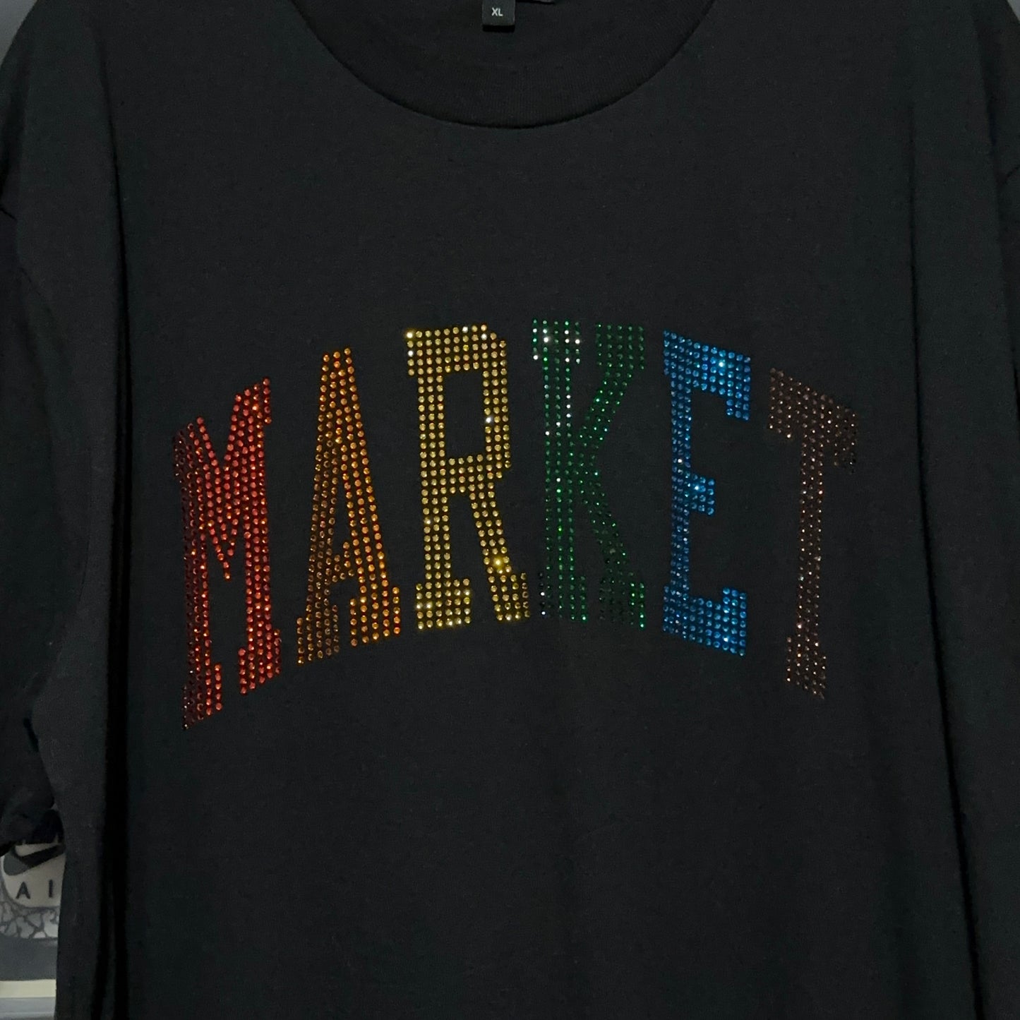 Chinatown Market Rhinestone Spellout Tee XL