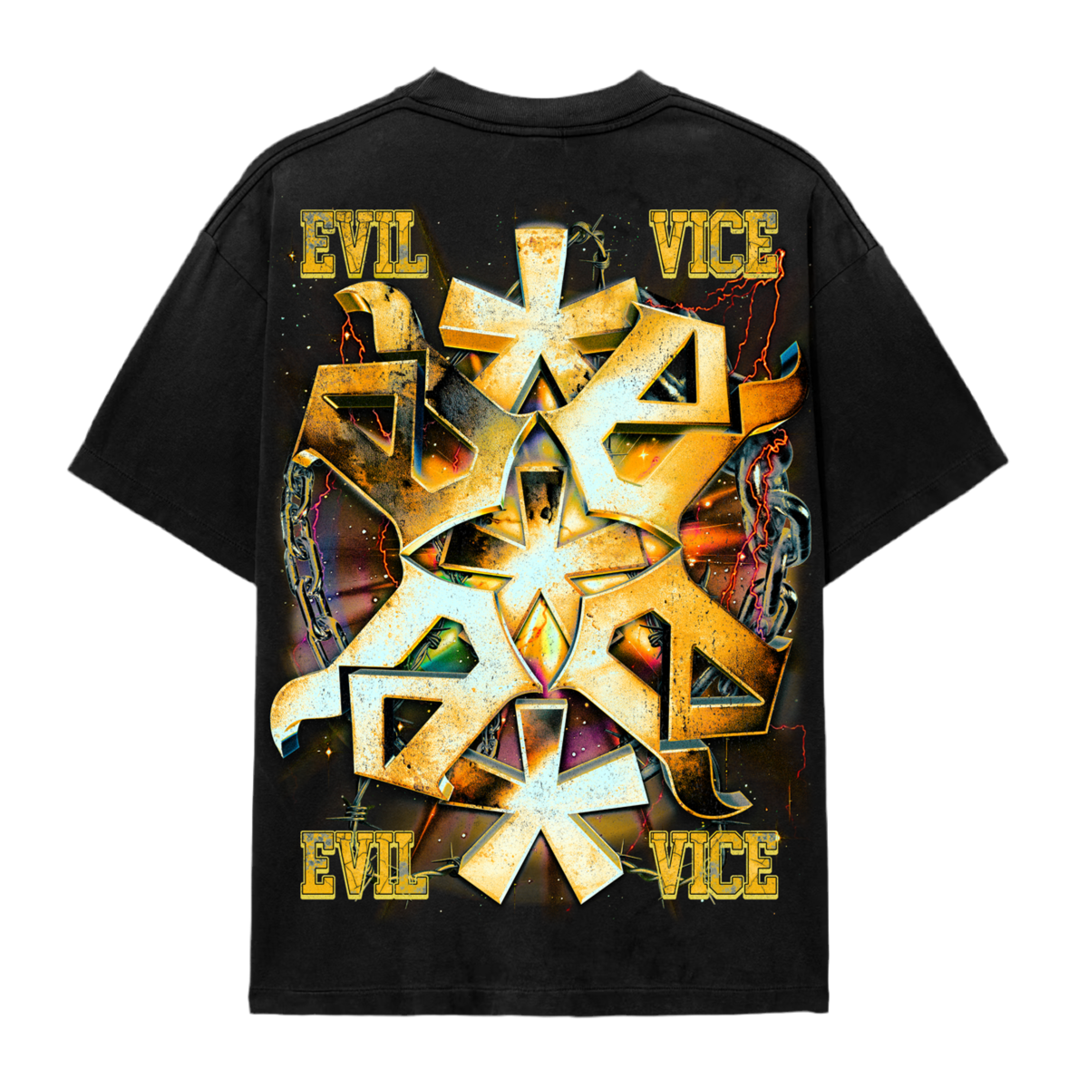 EVIL VICE NO CHAINS EAGLE TEE