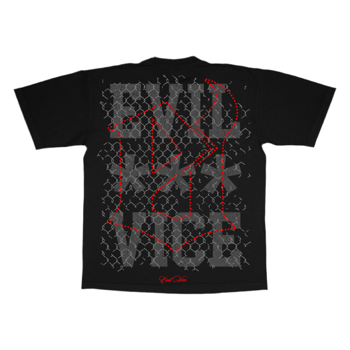 Evil Vice Arena Flame Graphic Tee Large