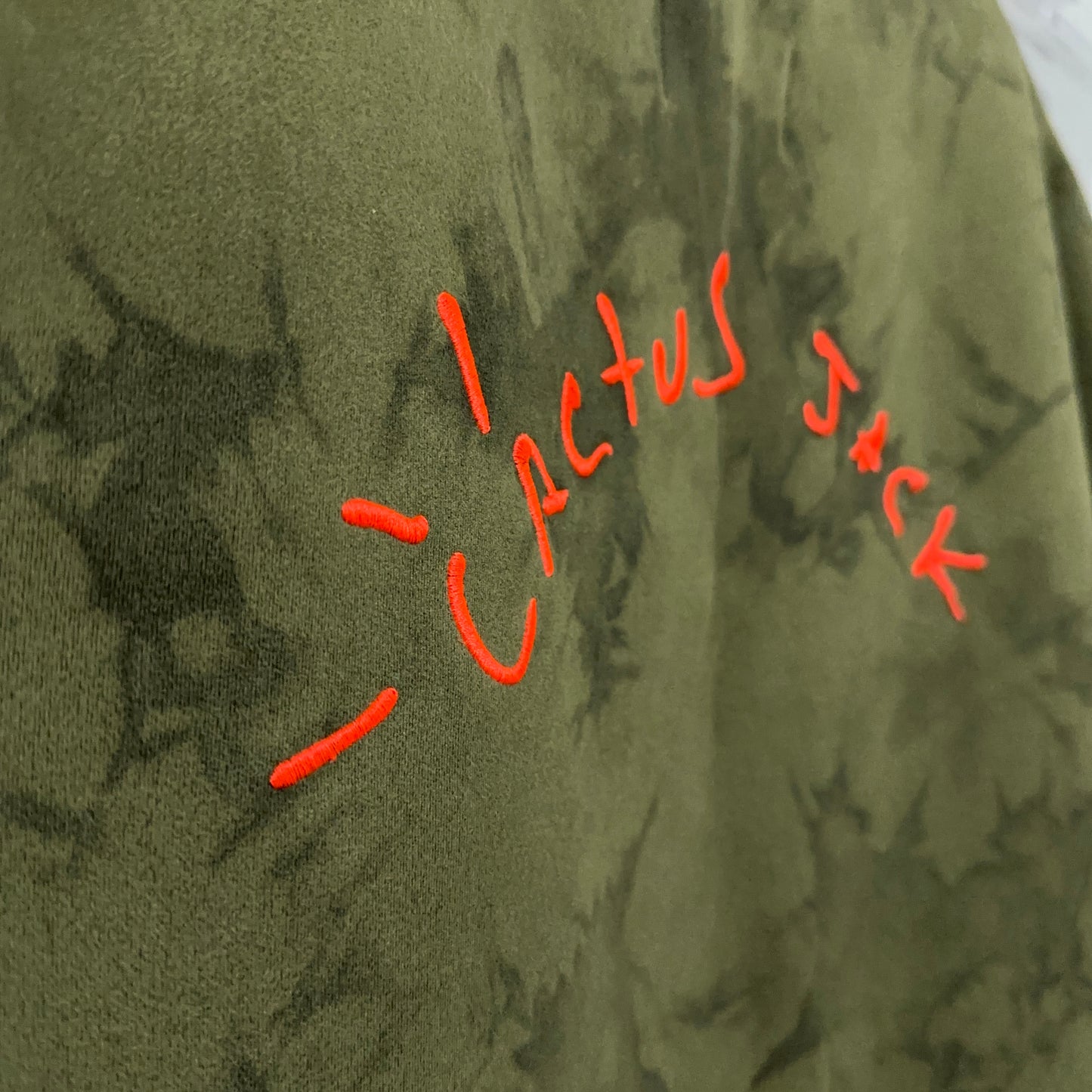 Travis Scott x Air Jordan Cactus Jack Embroidered Olive Tee Large