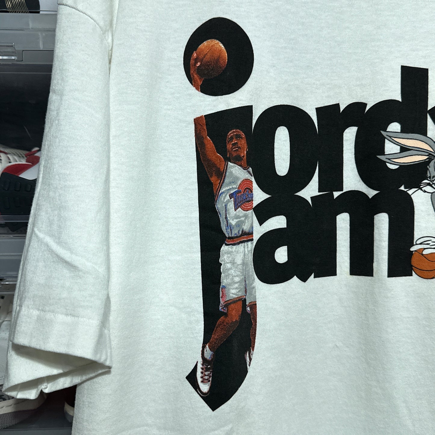 Vintage 90s Space Jam Michael Jordan Bugs Bunny Jordan Jam Graphic Tee XL