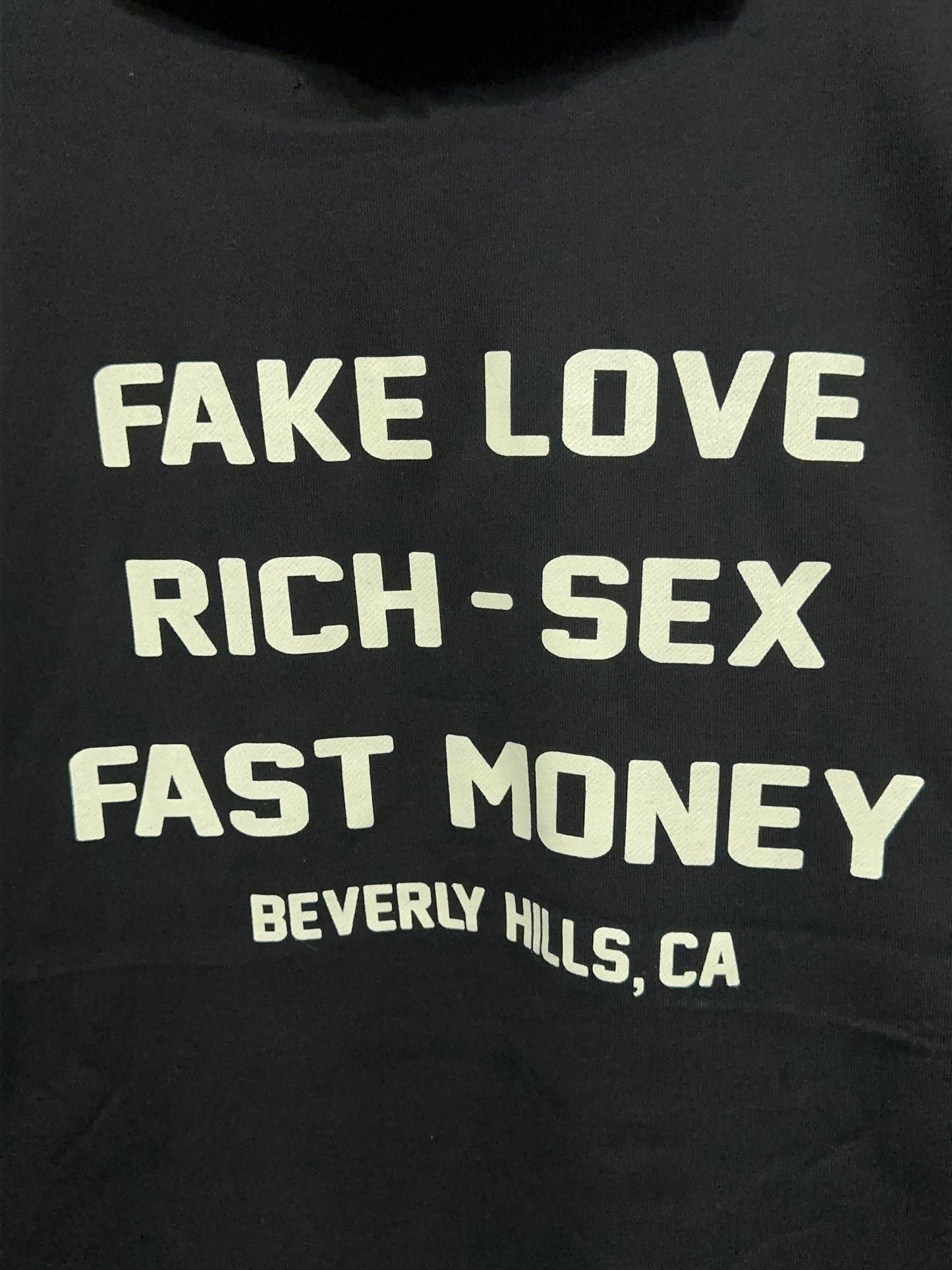 Homme Femme LA Hotel Beverly Hills Graphic Hoodie XL