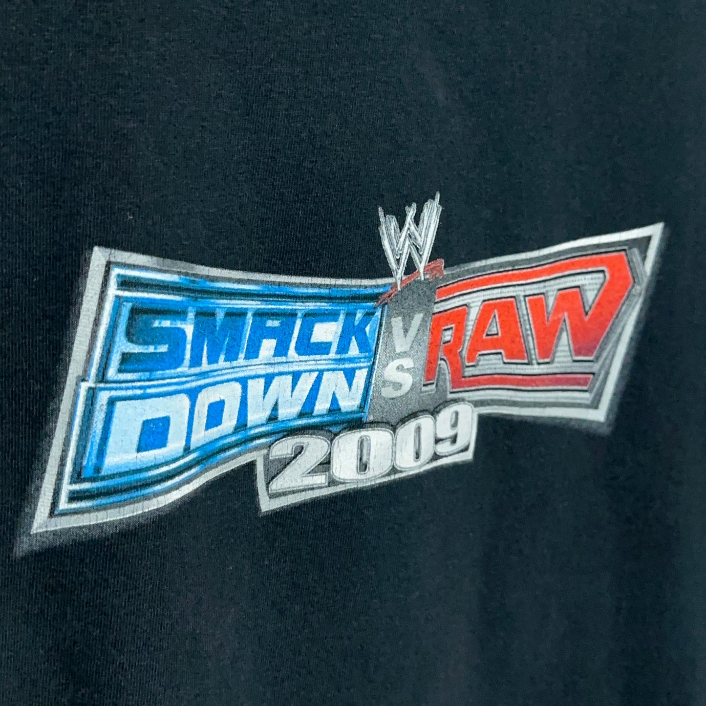 WWE Smackdown Vs Raw 2009 Videogame Promo Wrestling Tee XL