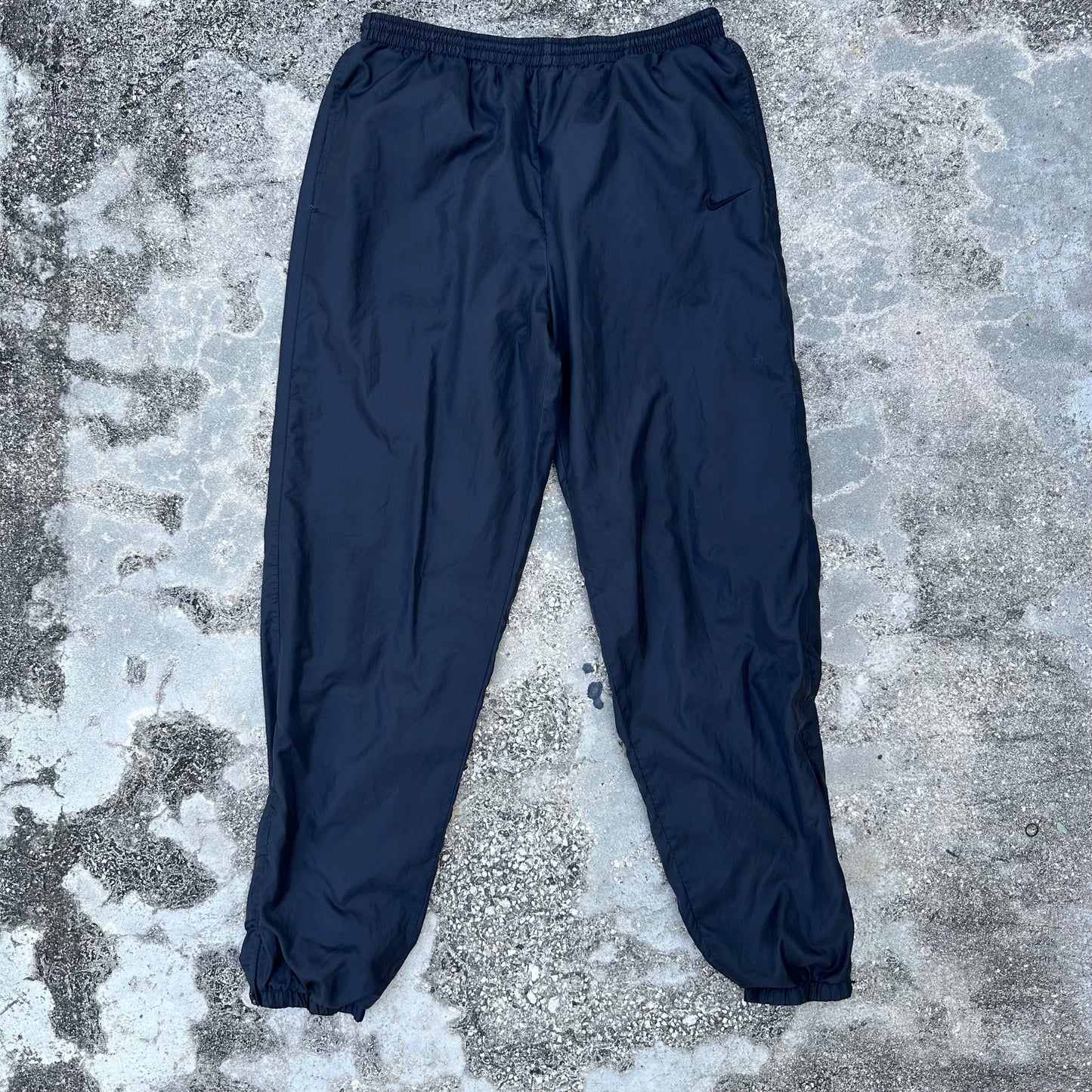 90s Nike Embroidered Swoosh Nylon Track Pants Large