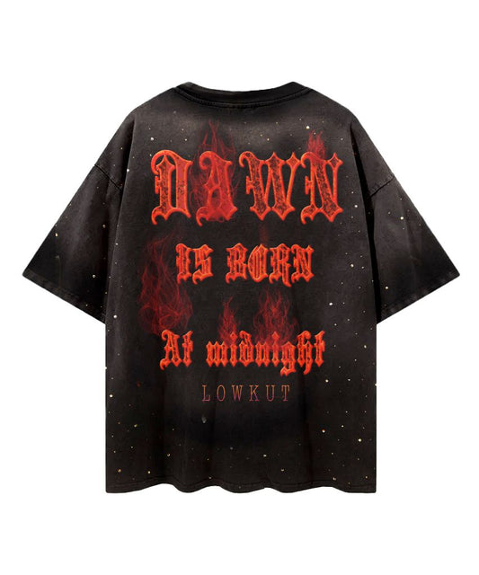 LOWKUT GRIM REAPERS WALK CRYSTAL RHINESTONE TEE