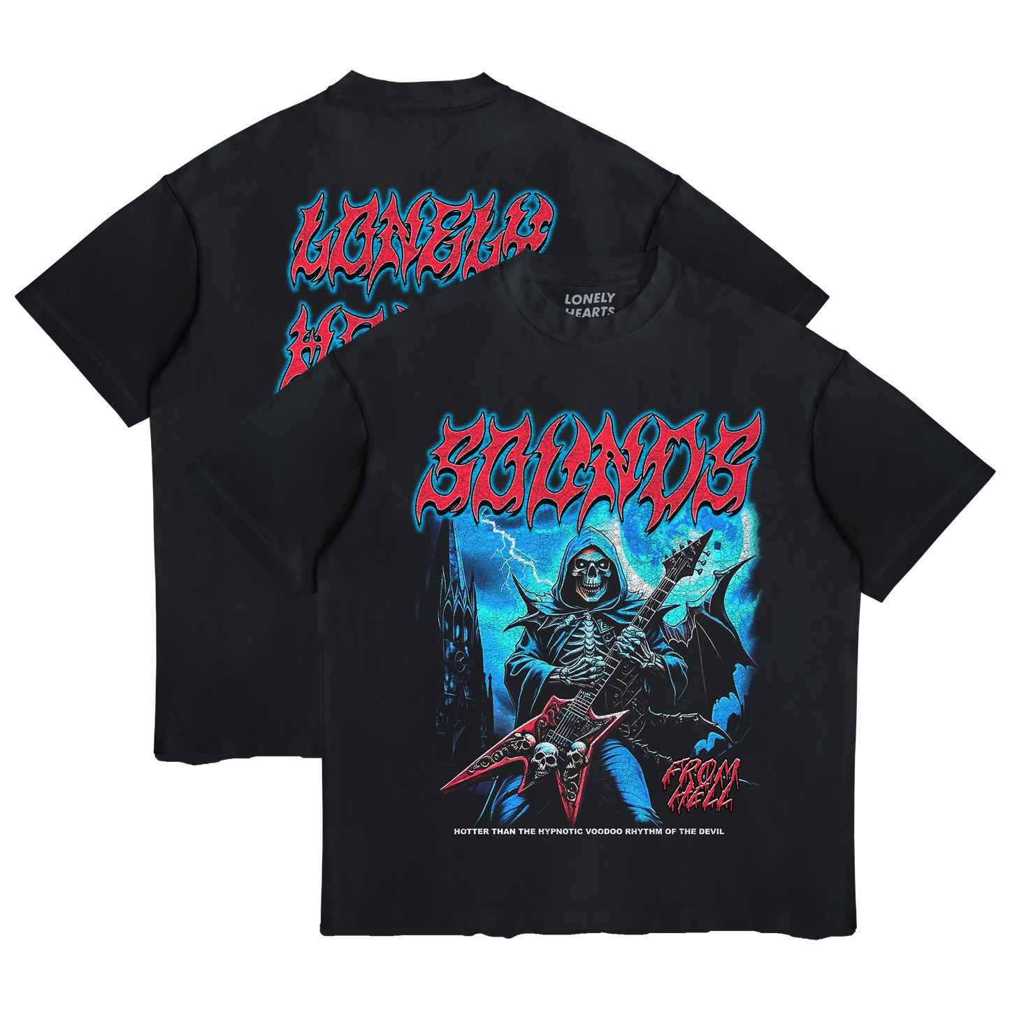 Lonely Hearts Club Sounds From Hell Cropped Premium Tee