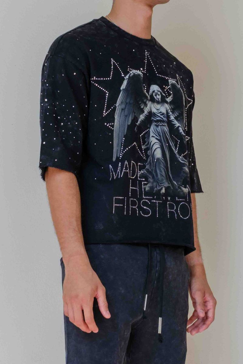 FIRST ROW MADE IN HEAVEN SHINING CROPPED TEE