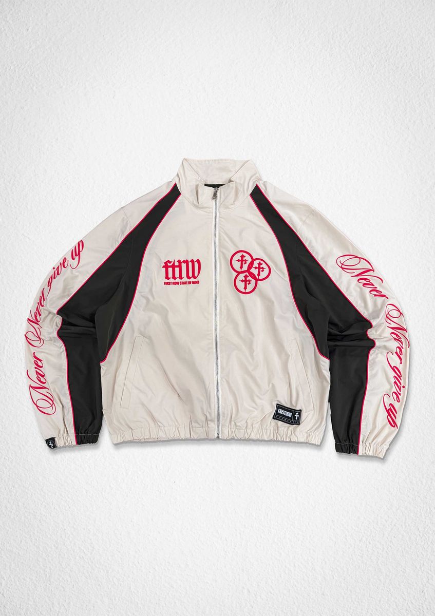 PROPERTY OF FIRST ROW TRACK JACKET WHITE