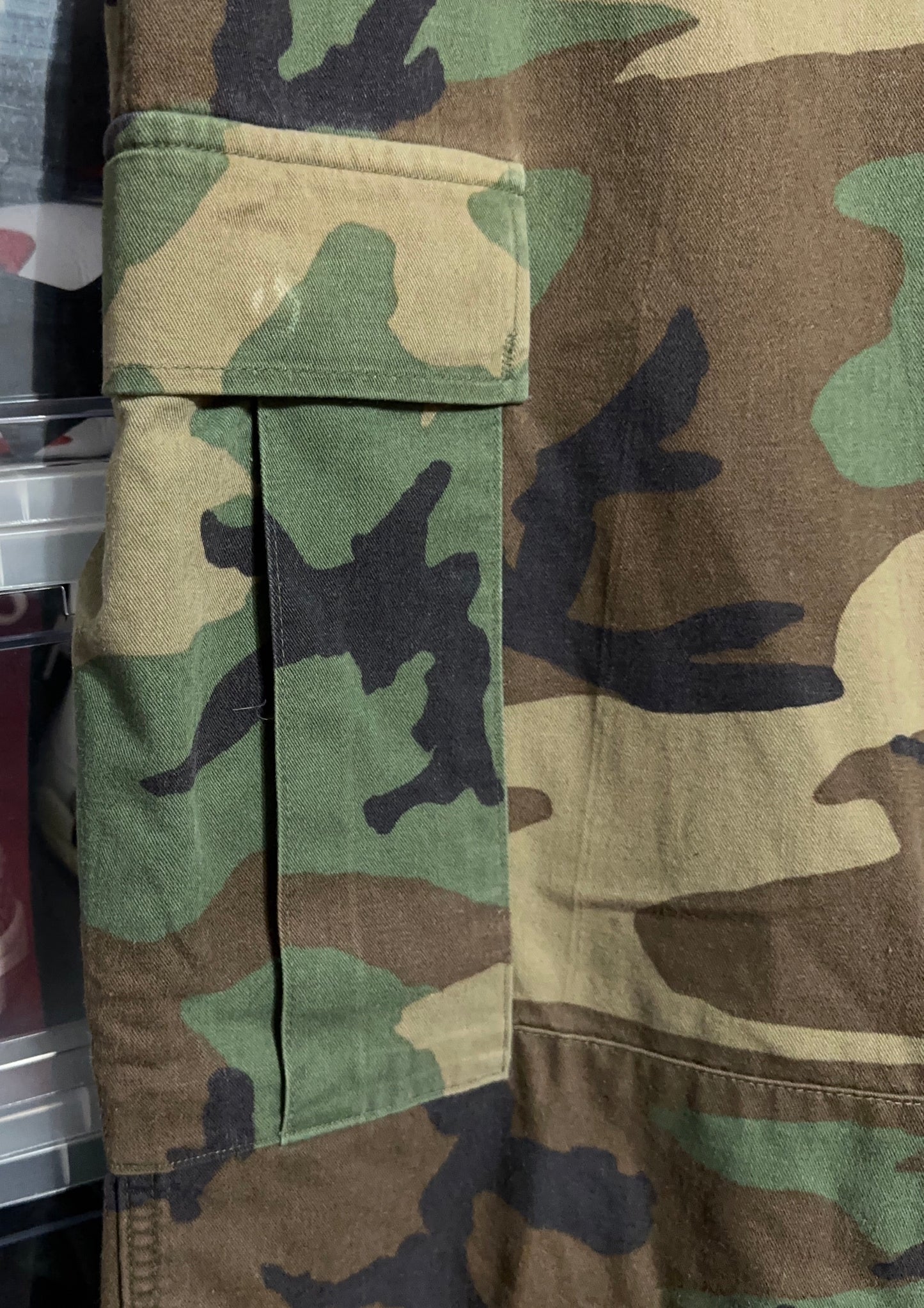 2000s Military Woodland Camo Cargo Pants Size Medium