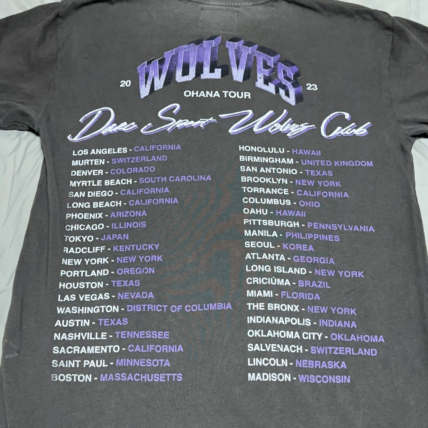 Darc Sport Wolves Club Ohana Tour 2023 Tee Small