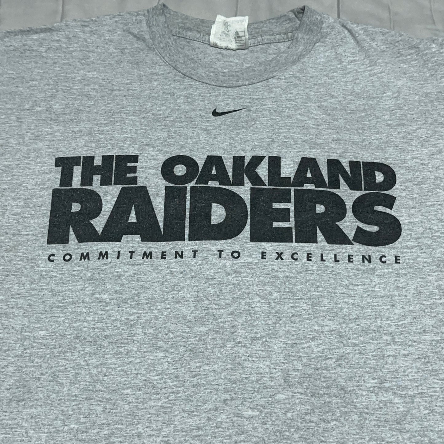 Vintage Nike Oakland Raiders Center Check Shirt Large