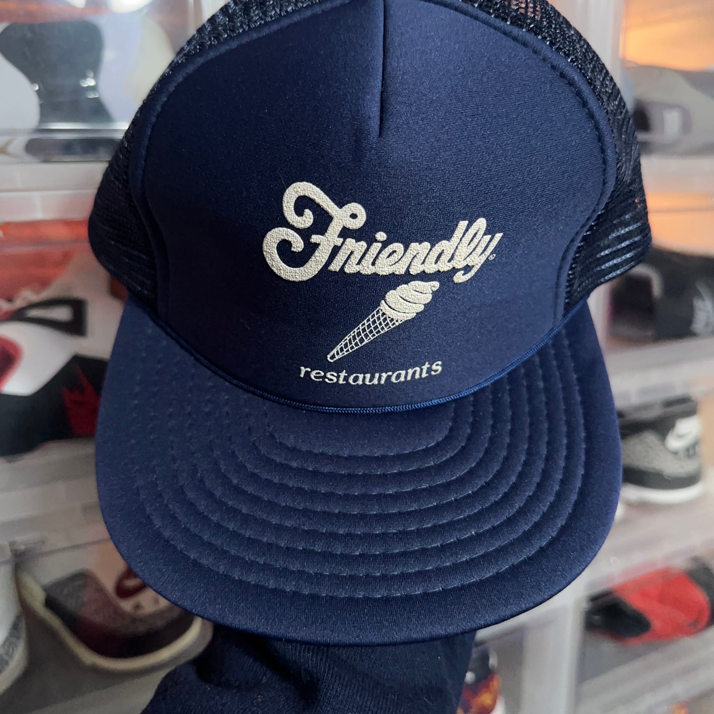 Vintage Friendly Restaurants Trucker Snapback Hat
