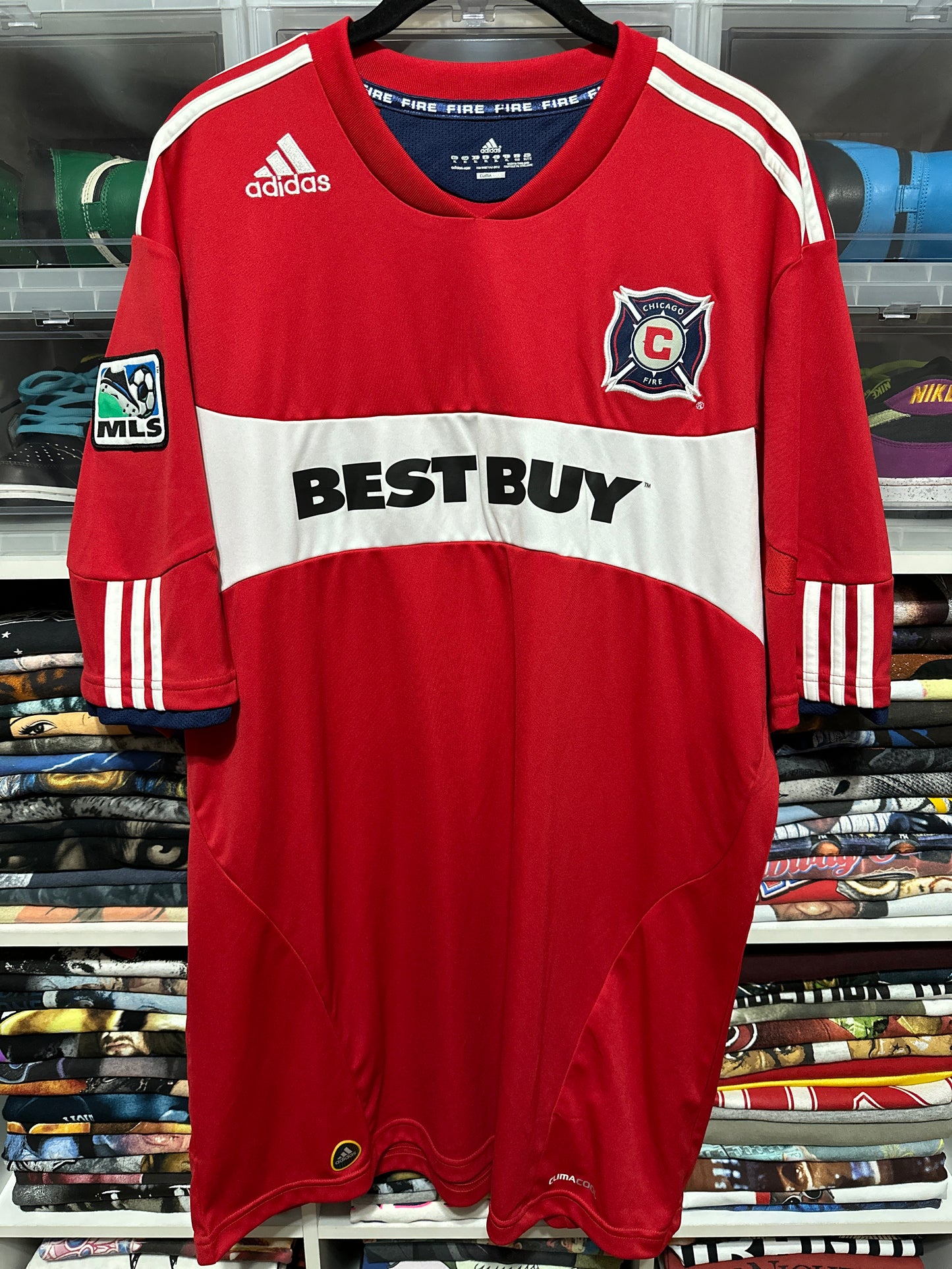 Adidas Chicago Fire MLS 2010 Home Soccer Jersey XL