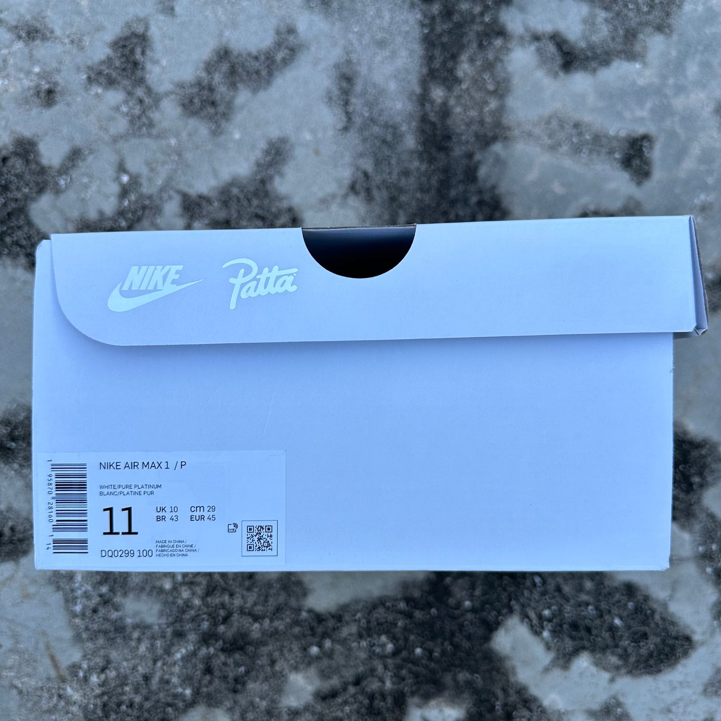 Nike x Patta Air Max 1 Waves Size 11 DQ0299 100