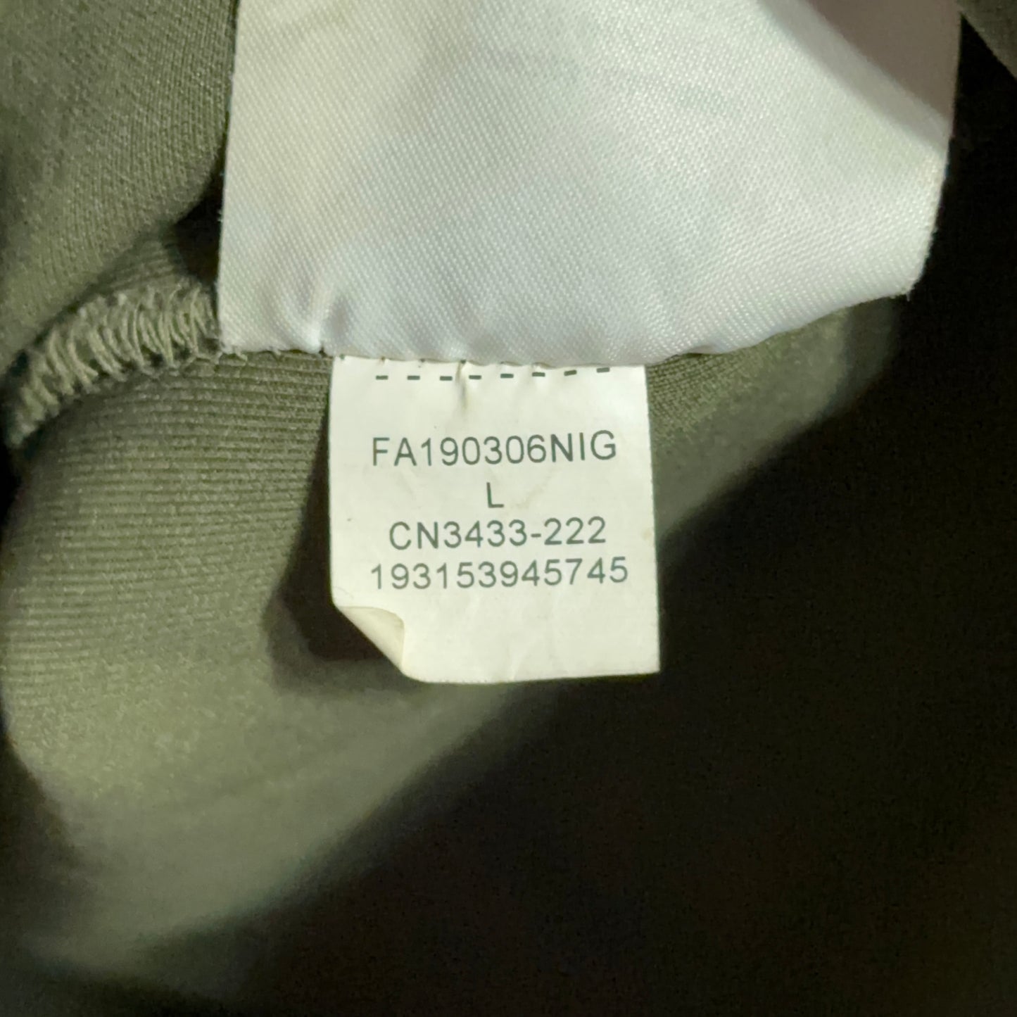 Travis Scott x Air Jordan Cactus Jack Embroidered Olive Tee Large