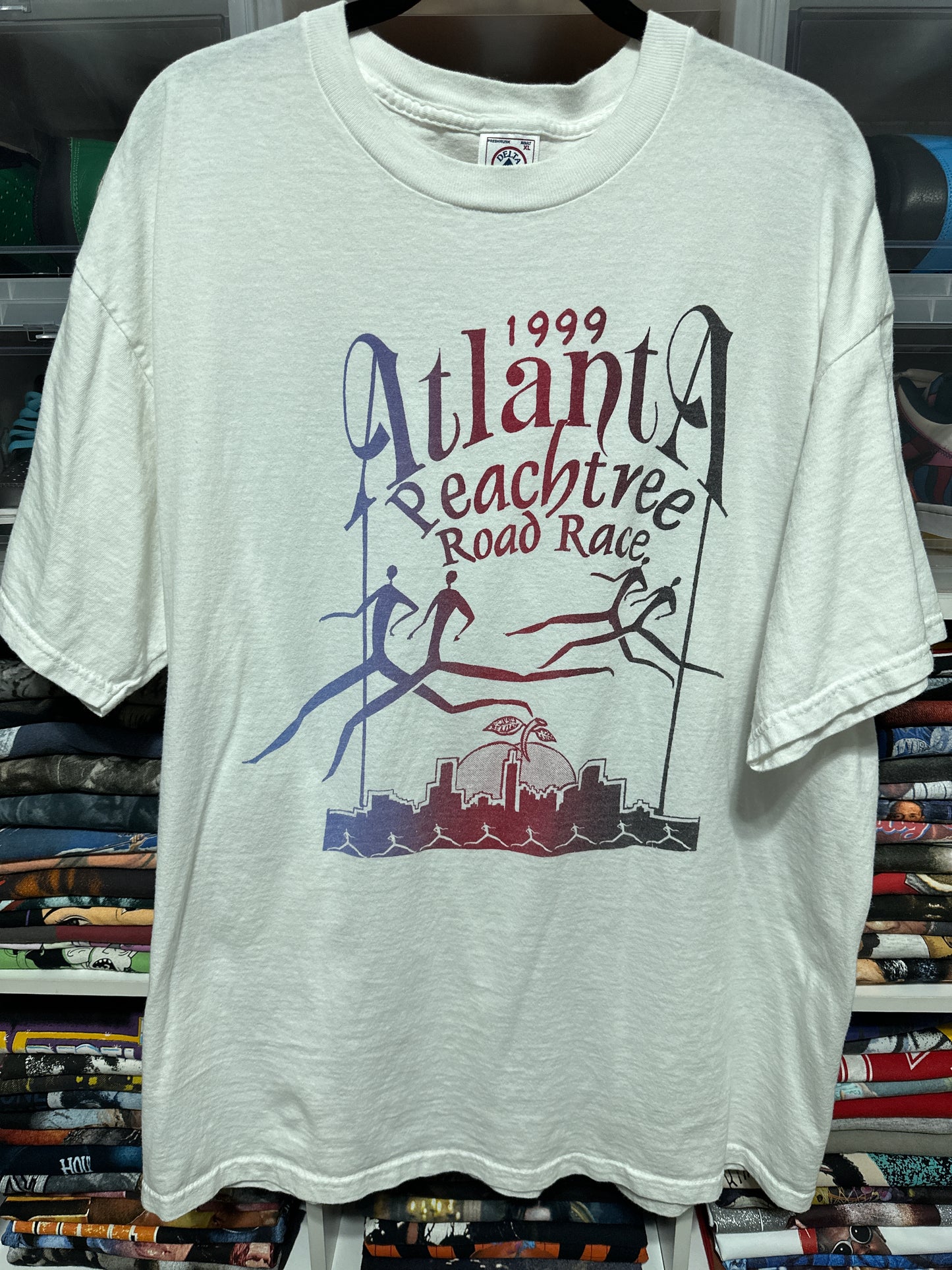 Atlanta Peach Tree Road Race Marathon Running Tee XL