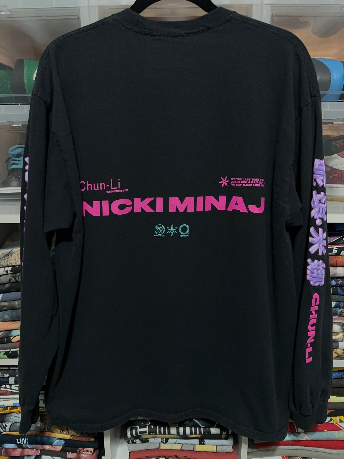 2018 Nicki Minaj Chun Li Promo Long Sleeve Rap Tee