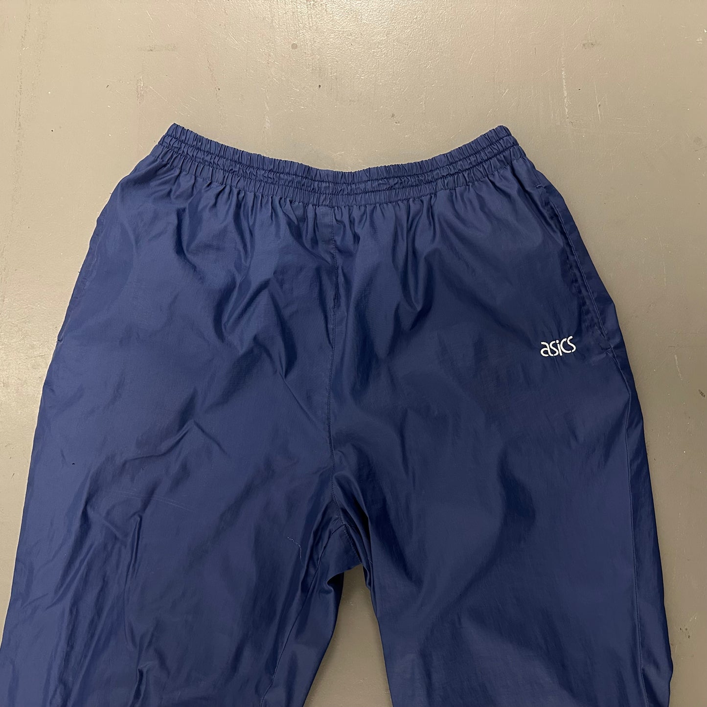 Vintage Asics Nylon Windbreaker Track Pants Large