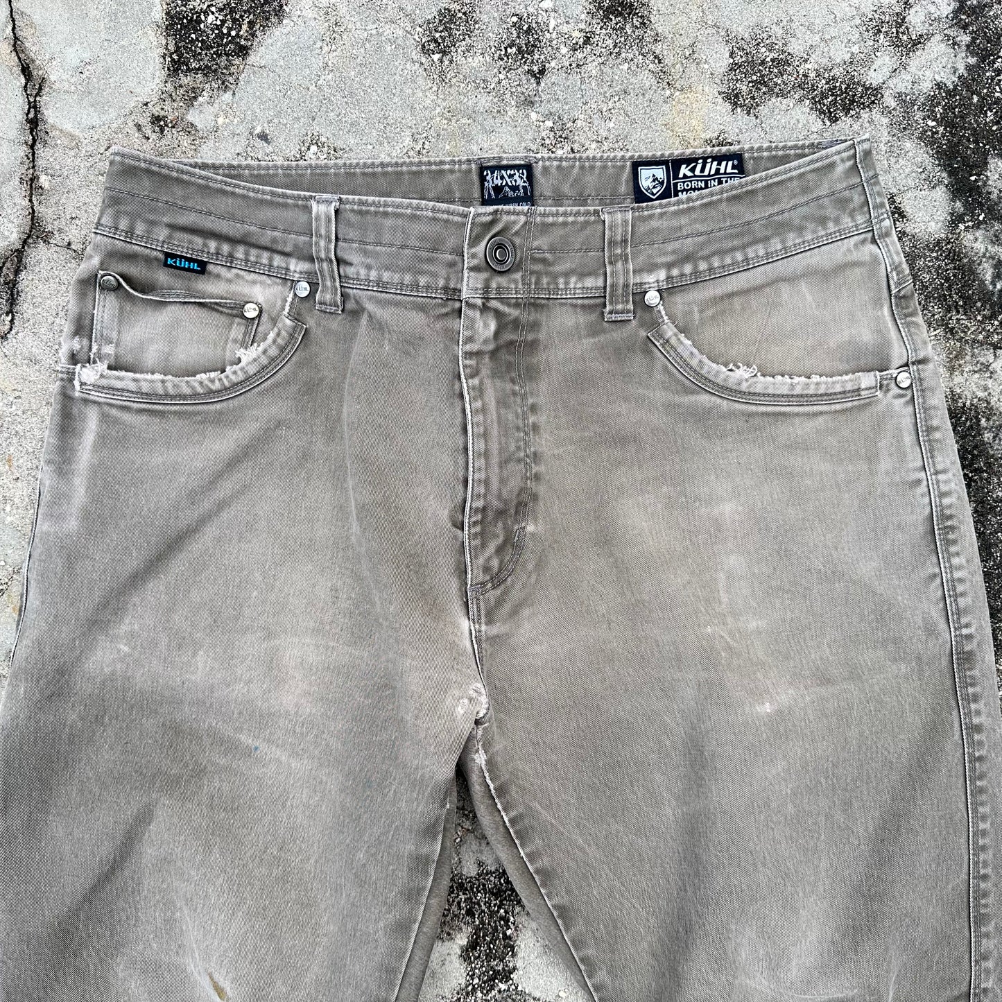 Kuhl Rydr Pants 34x32 Vintage Patina Dye Hiking Ryder Outdoors
