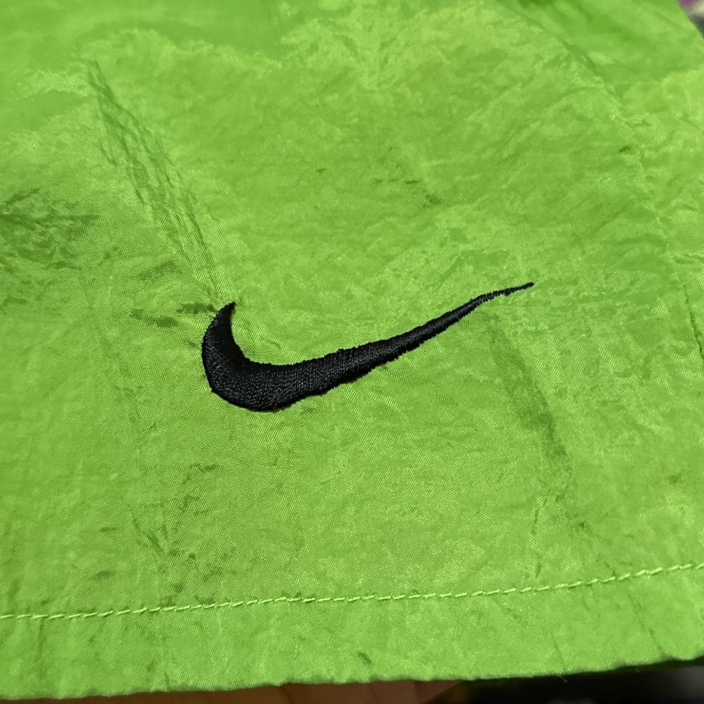 Vintage 90s Nike Big Swoosh Nylon Shorts XL