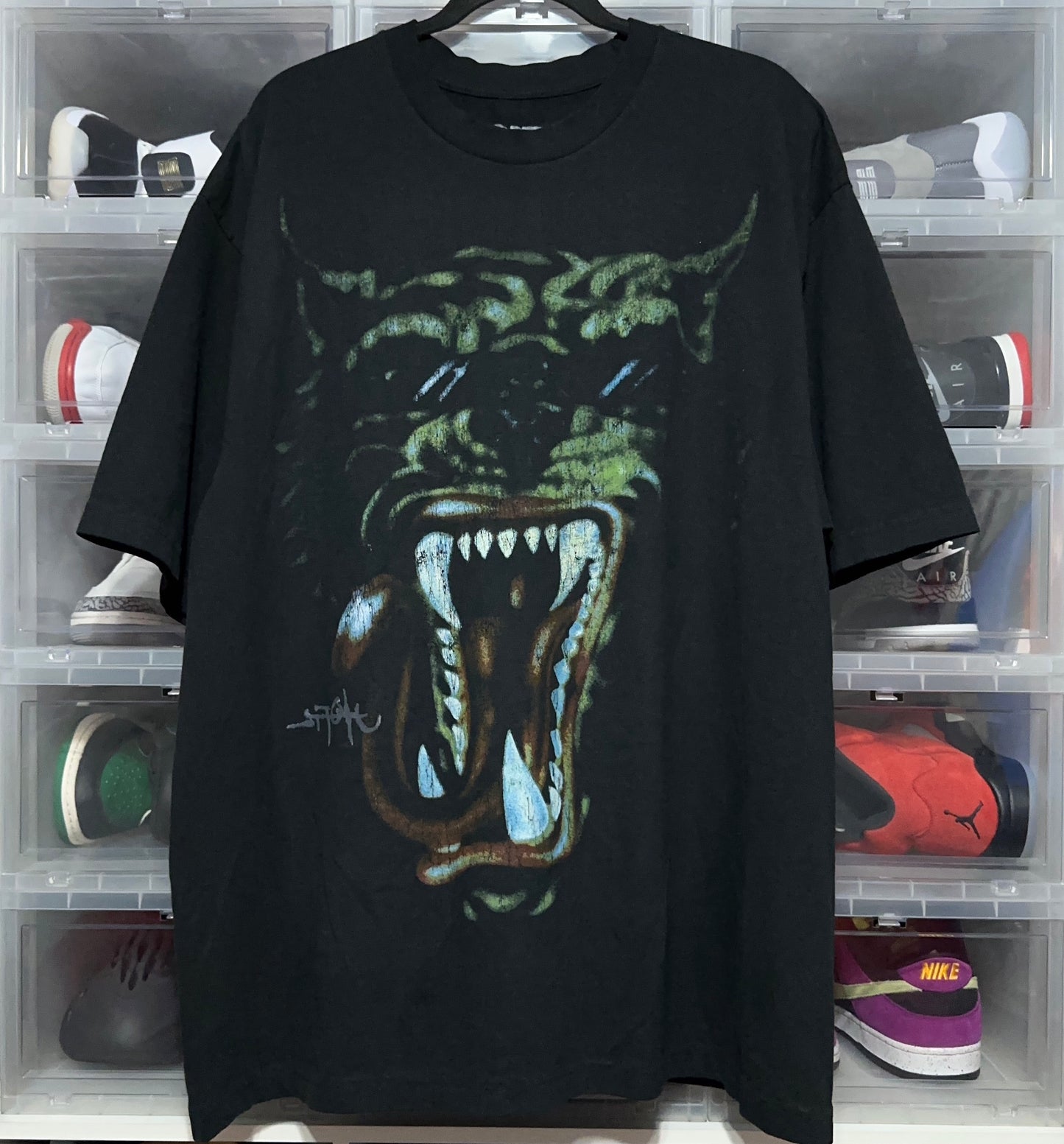 Travis Scott Utopia Circus Maximus Tour Green Hyena T-Shirt XXL