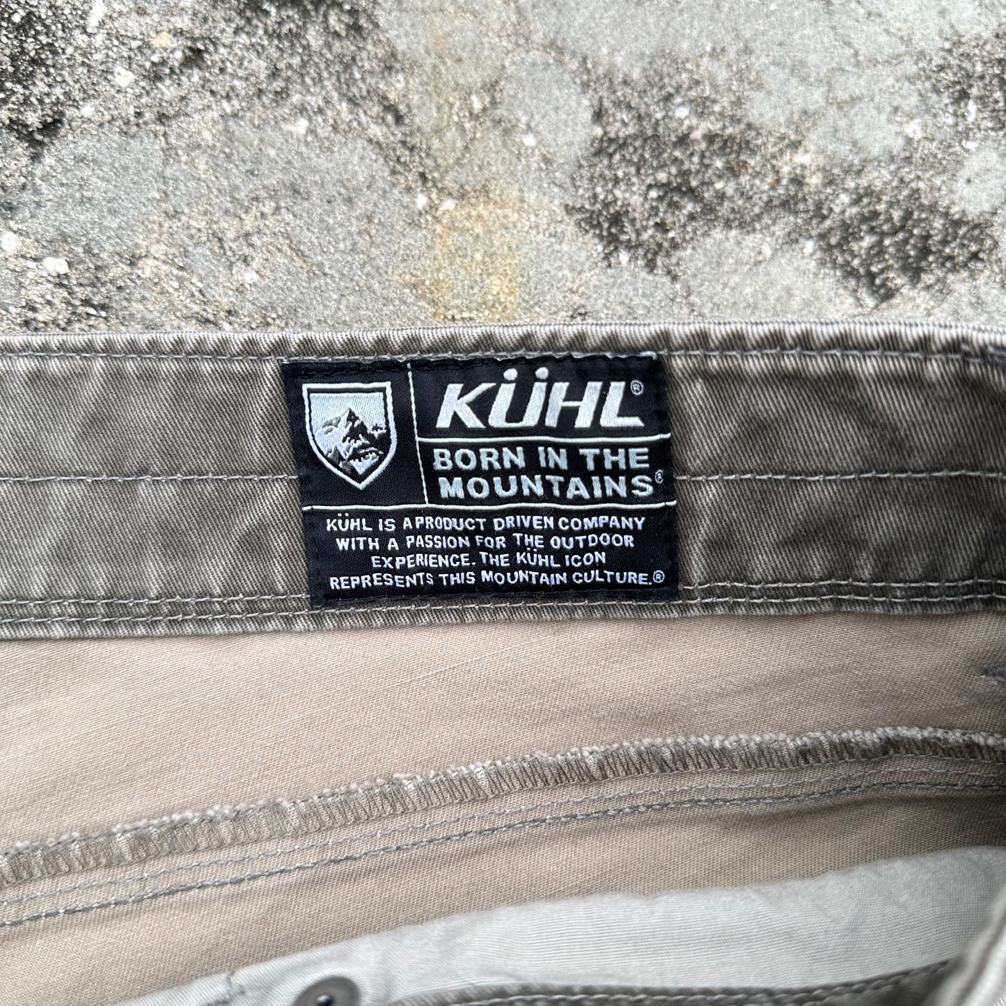 Kuhl Rydr Pants 34x32 Vintage Patina Dye Hiking Ryder Outdoors