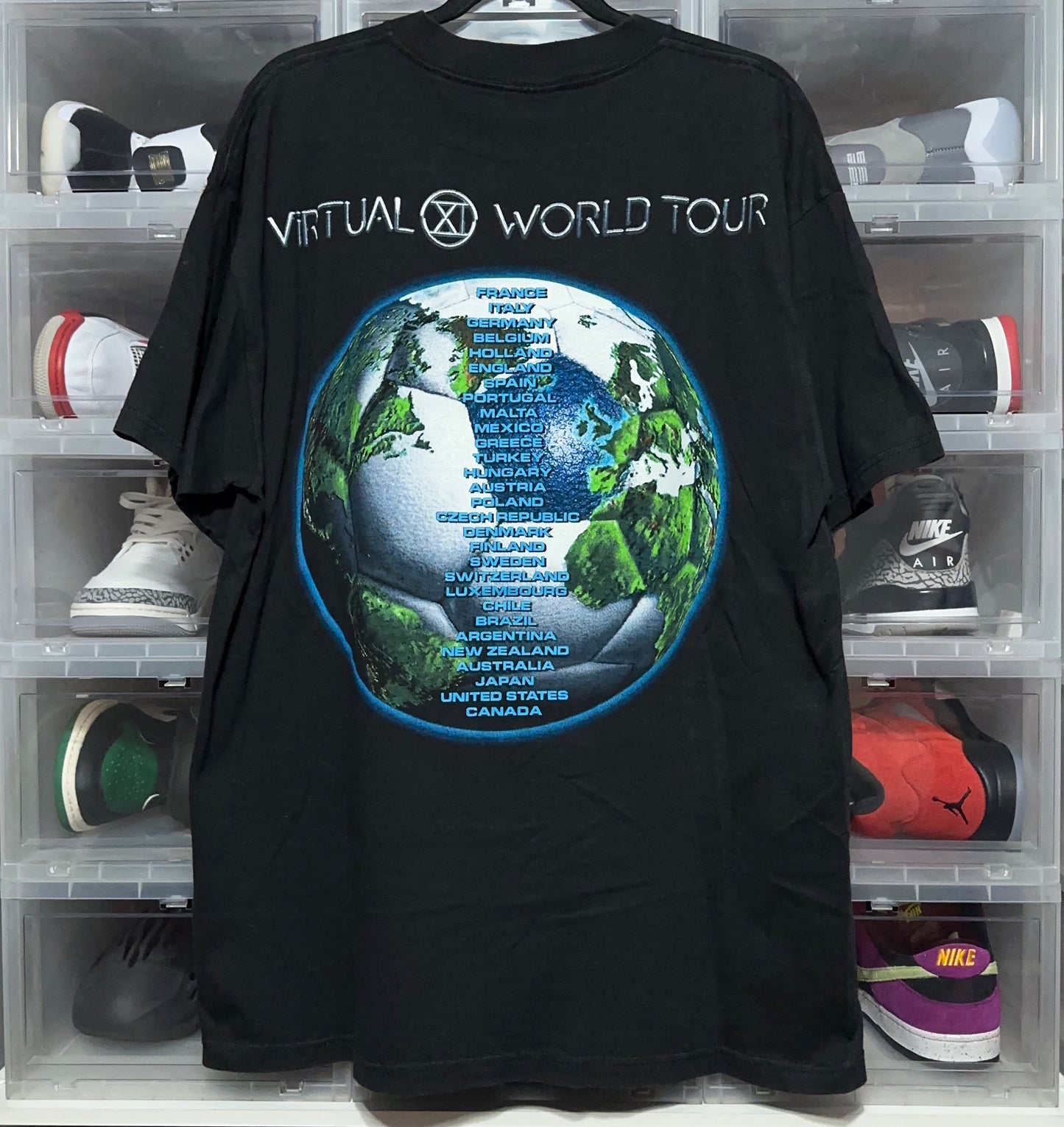 Vintage 1998 Iron Maiden Virtual World Tour Band Tee XL