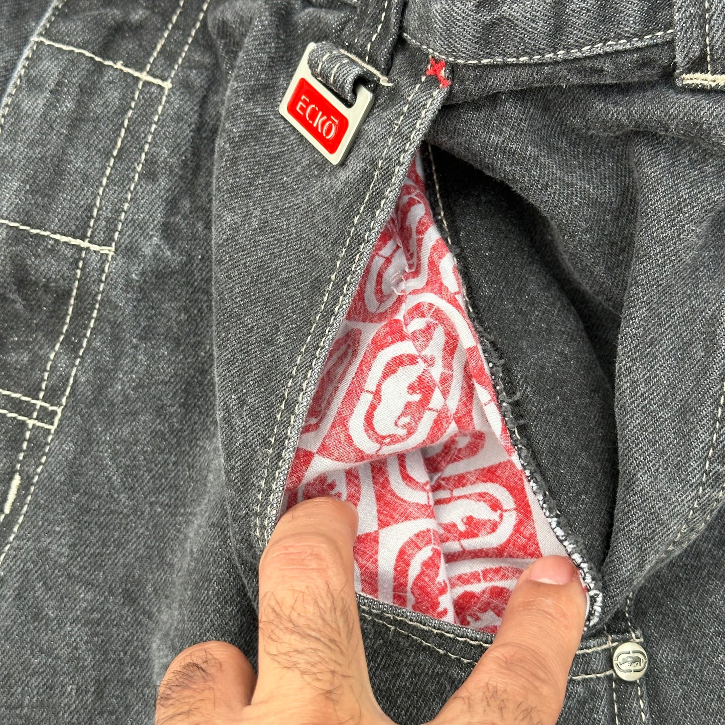 Vintage Y2K Ecko Unltd Hip Hop Skater Denim Jeans Size 38