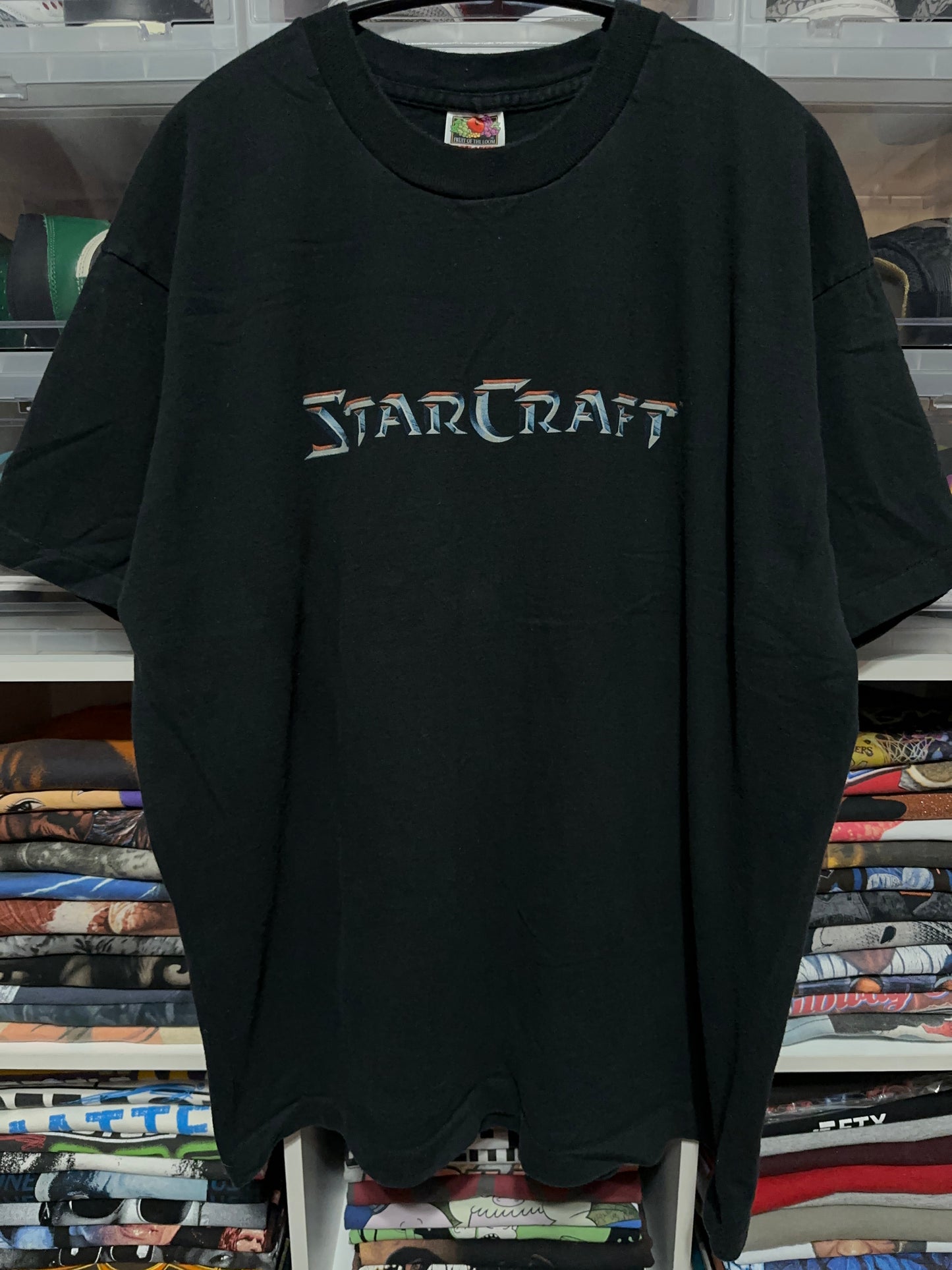 Vintage 90s Blizzard StarCraft Video Game Promo Graphic Tee XL