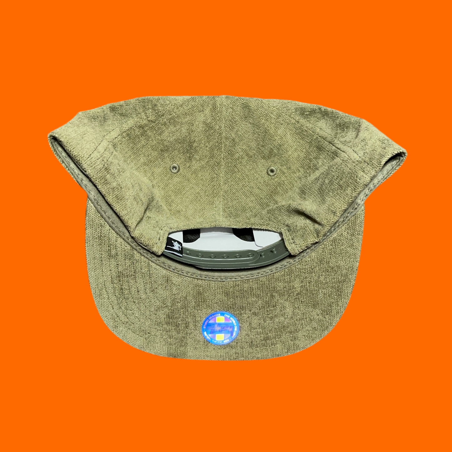 Stussy No Wale Cord Snapback Hat