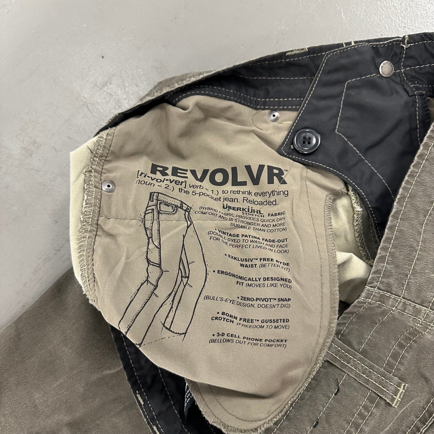 Kuhl Revolvr Vintage Patina Dye Hiking Pants Size 34x34