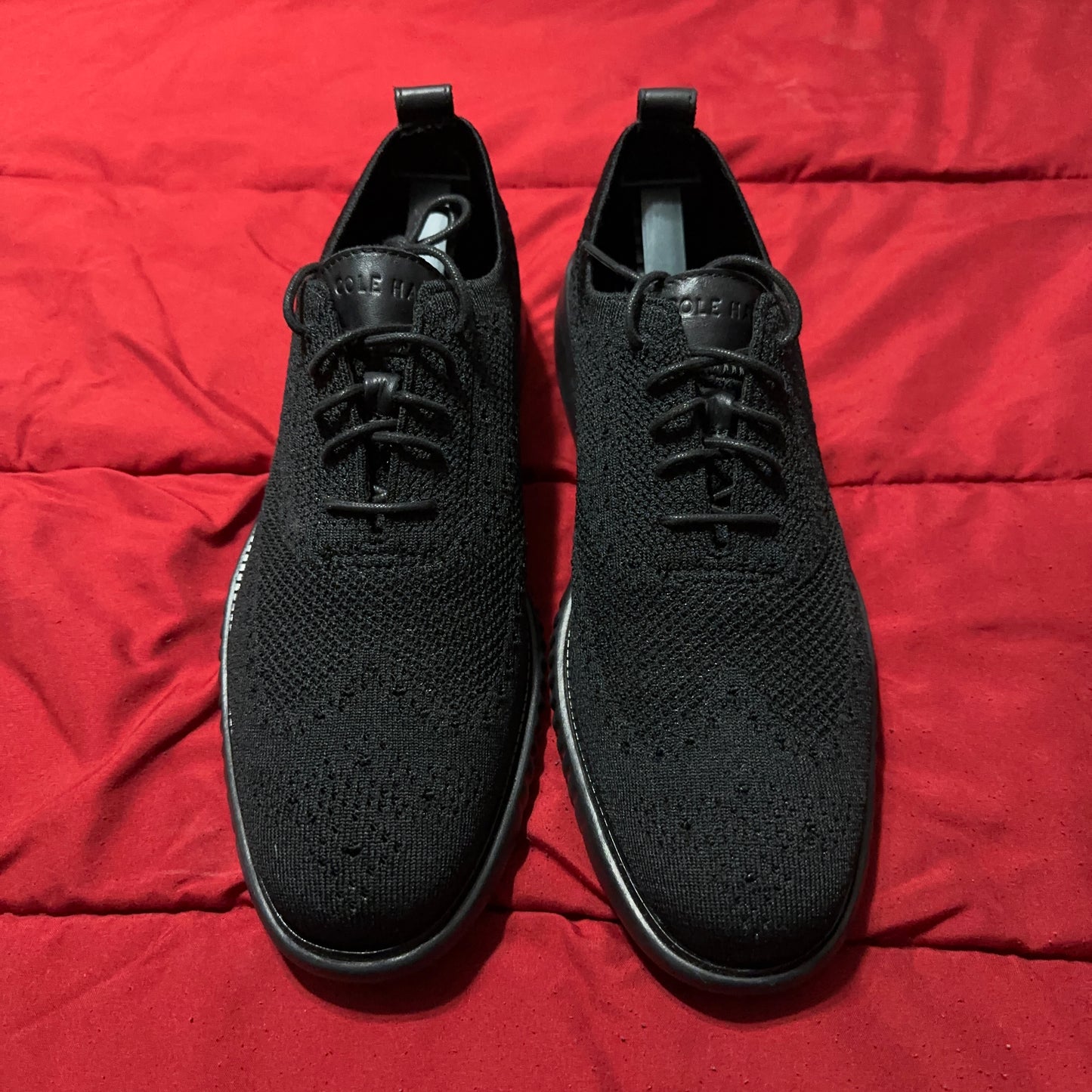 Cole Haan 2 ZeroGrand Stitchlite Lazer Size 11 Black Wingtip C28527 Oxford NWOT