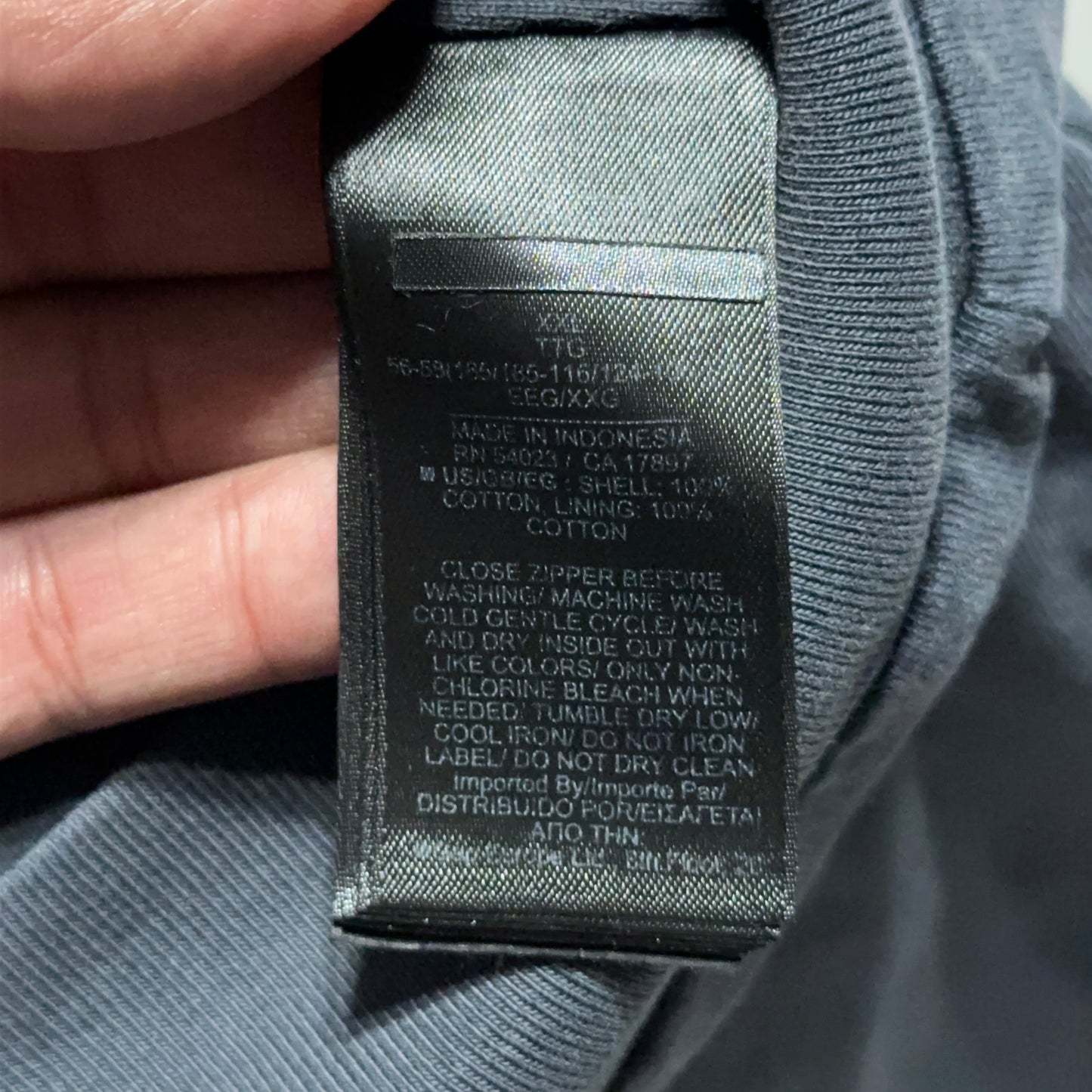 Yeezy GAP Zip Up Hoodie Unreleased Poetic Black XXL