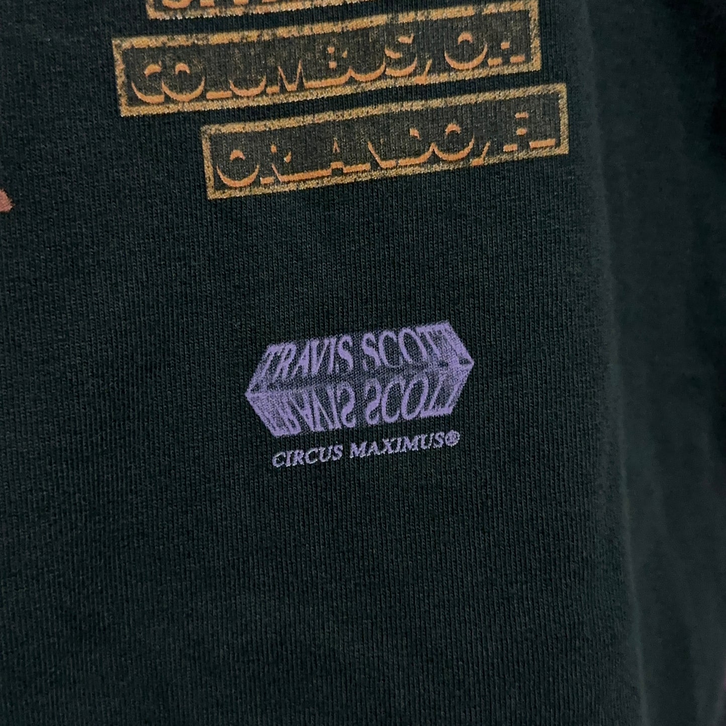 Travis Scott Utopia Circus Maximus Delestro Echoes Tour Tee Large